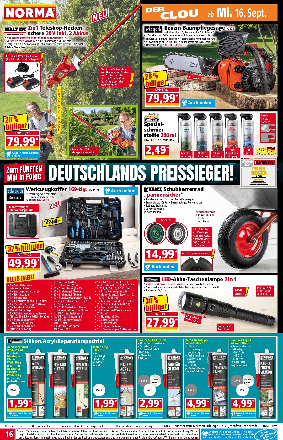 norma - Norma Prospekt nächste Woche – von Montag 14.09.2026 bis Samstag 19.09.2026 - page: 16