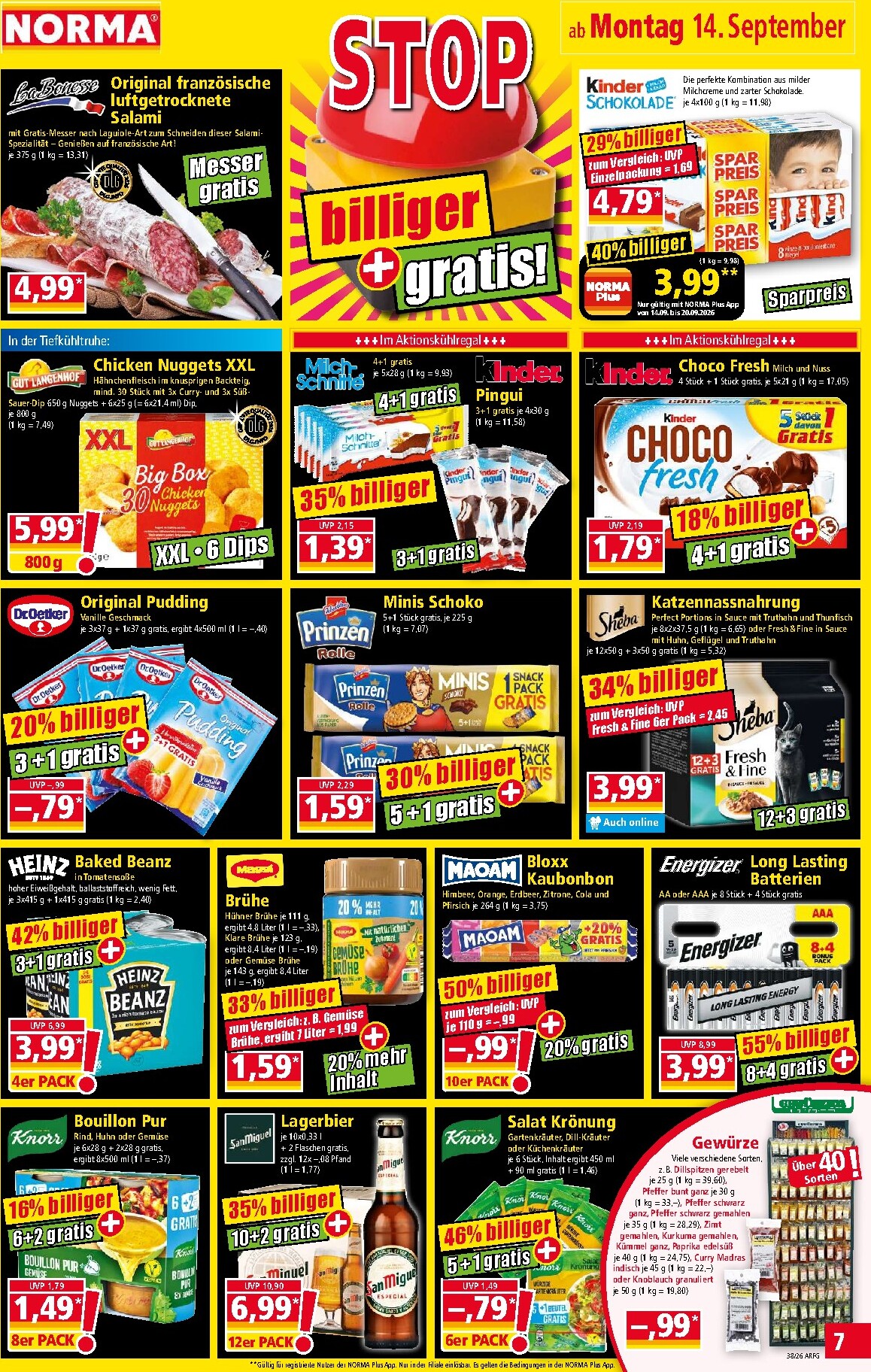 norma - Norma Prospekt nächste Woche – von Montag 14.09.2026 bis Samstag 19.09.2026 - page: 7