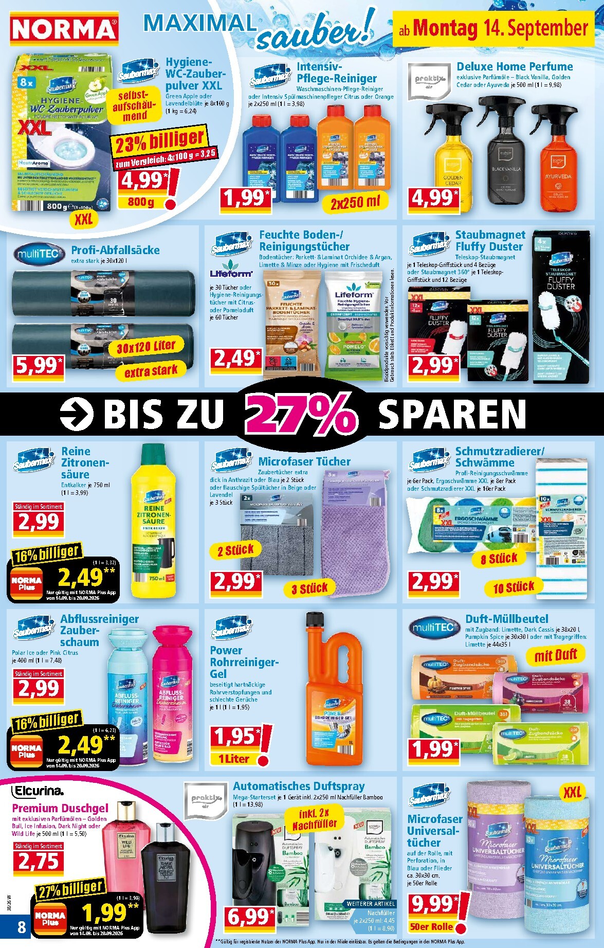 norma - Norma Prospekt nächste Woche – von Montag 14.09.2026 bis Samstag 19.09.2026 - page: 8