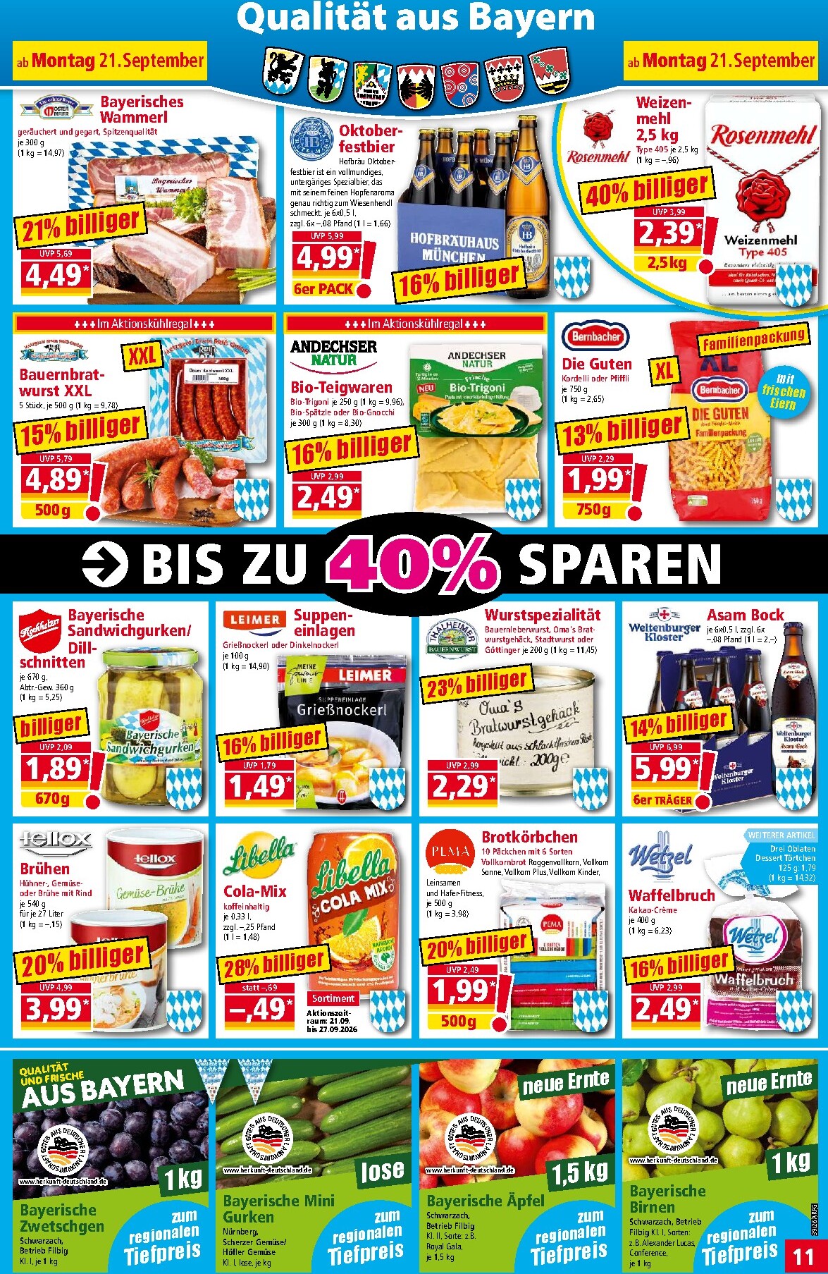 norma - Norma Prospekt nächste Woche – von Montag 21.09.2026 bis Samstag 26.09.2026 - page: 11