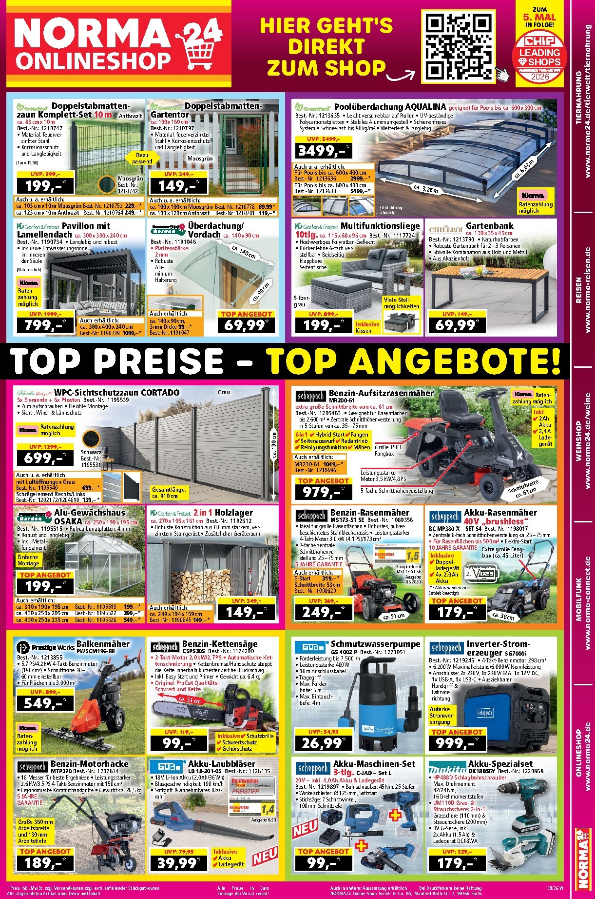 norma - Norma - Onlineshop Prospekt nächste Woche – von Montag 21.09.2026 bis Samstag 26.09.2026