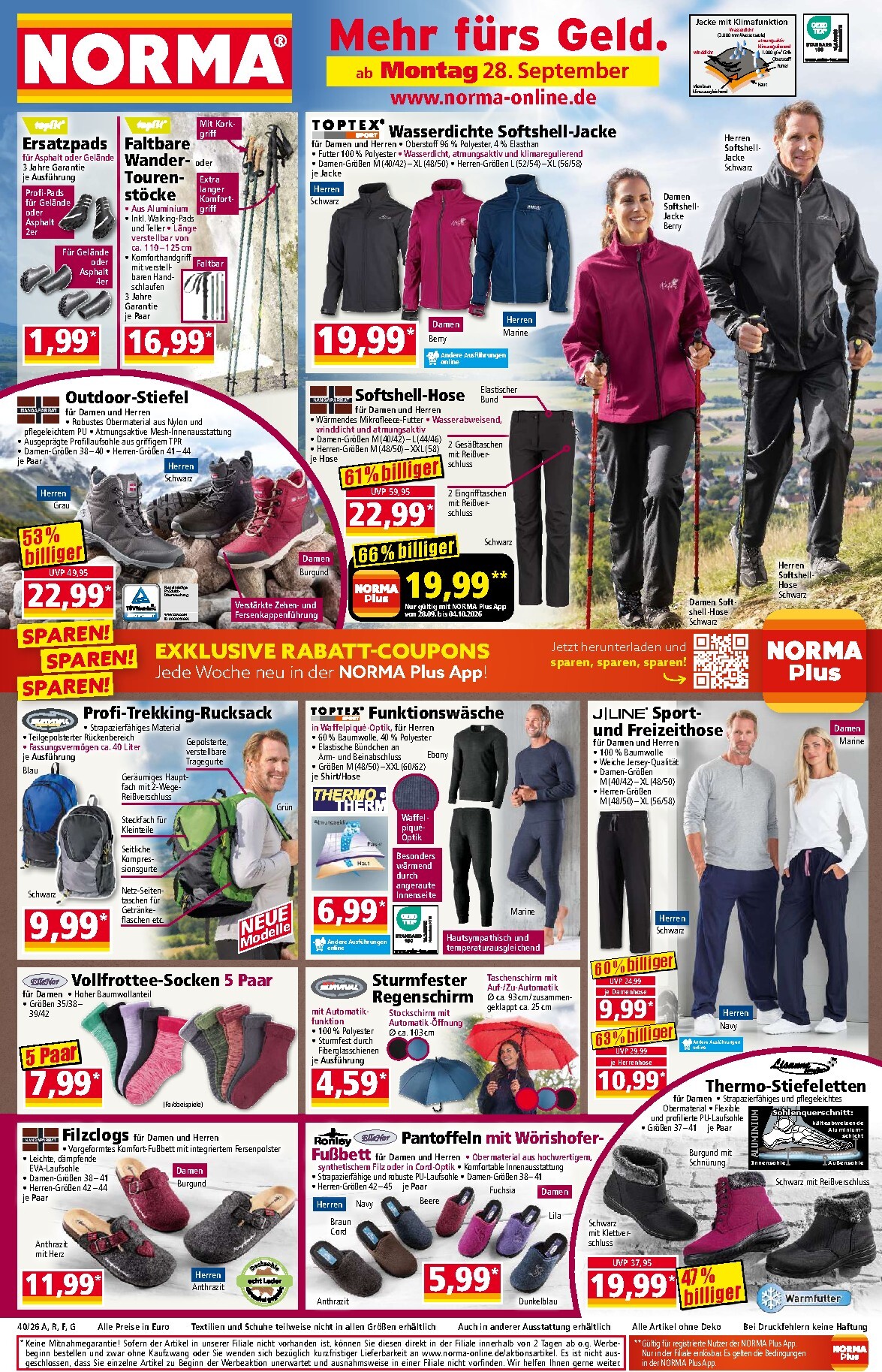 norma - Norma Prospekt nächste Woche – von Montag 28.09.2026 bis Freitag 02.10.2026