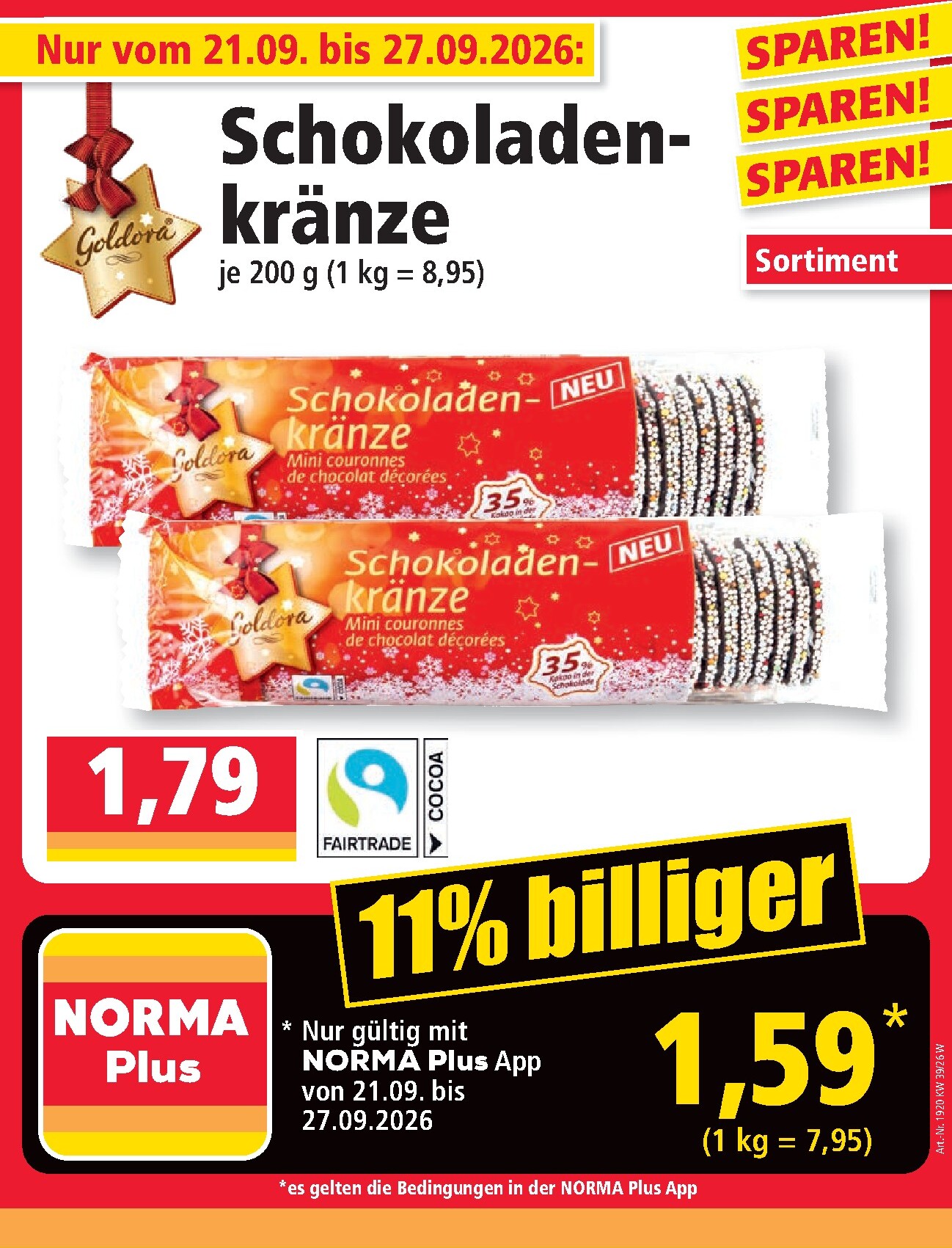 norma - Norma Prospekt – von Montag 21.09.2026 bis Samstag 26.09.2026 - page: 17