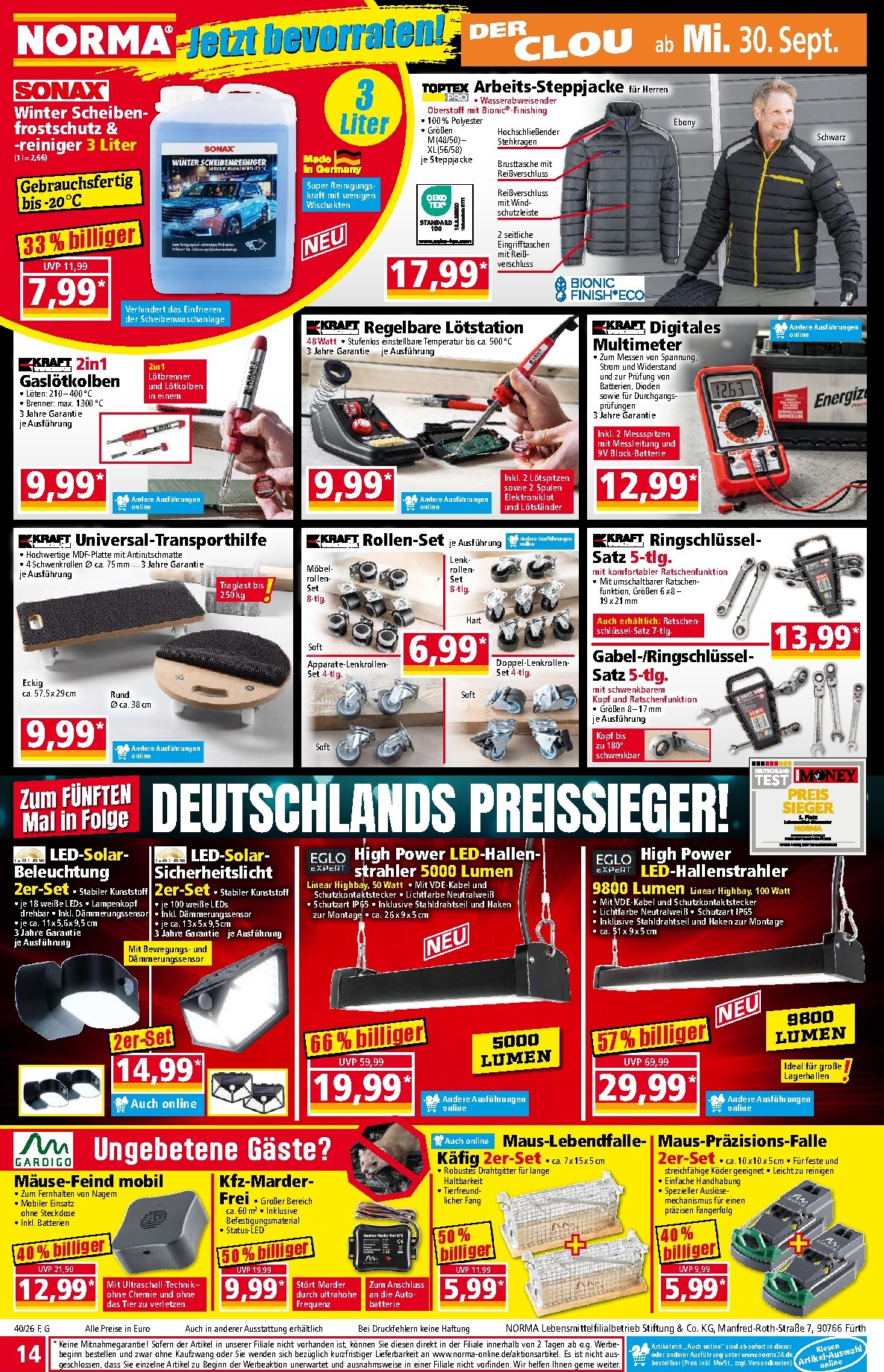 norma - Norma Prospekt – von Montag 28.09.2026 bis Samstag 03.10.2026 - page: 14