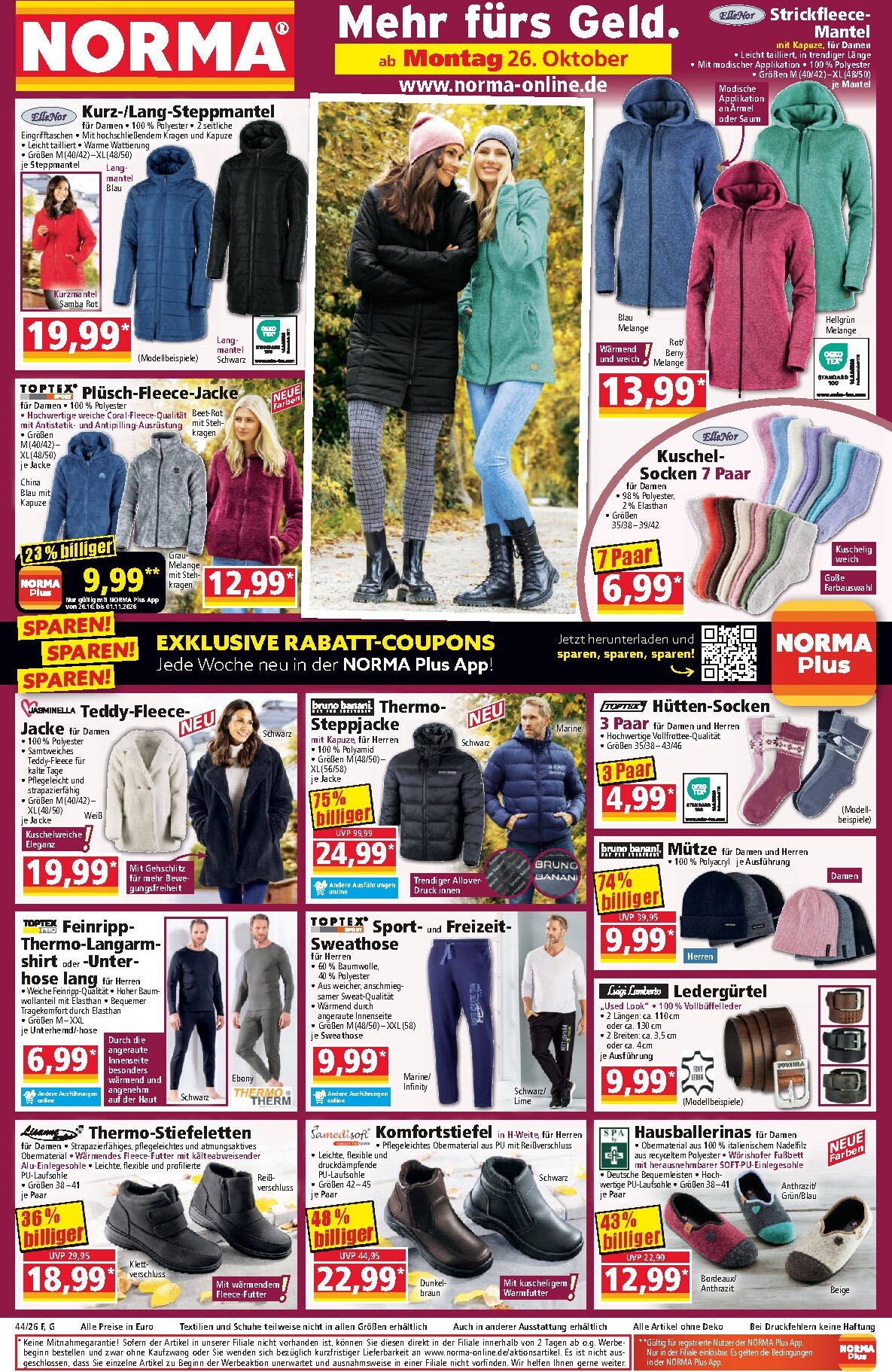 norma - Norma Prospekt nächste Woche – von Montag 26.10.2026 bis Samstag 31.10.2026