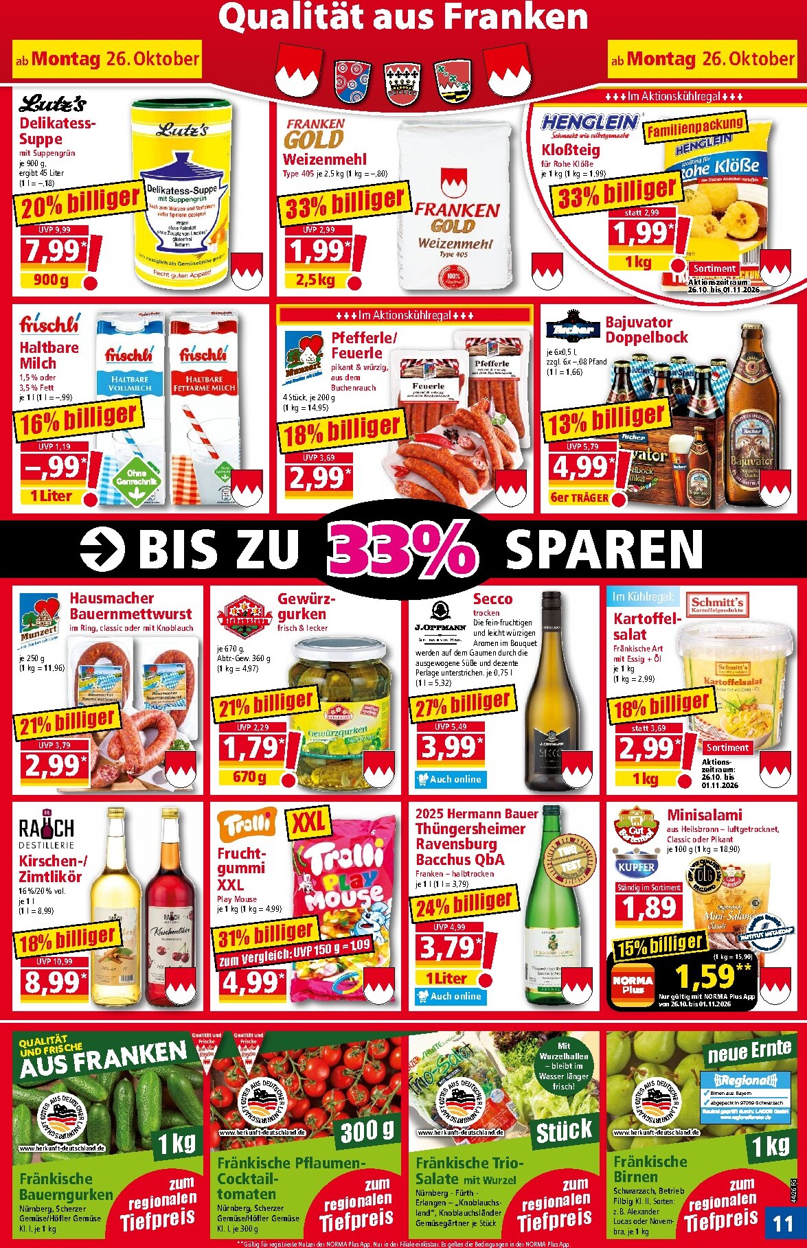 norma - Norma Prospekt nächste Woche – von Montag 26.10.2026 bis Samstag 31.10.2026 - page: 11