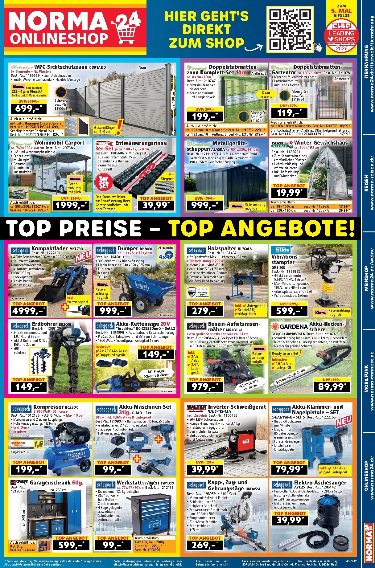 norma - Norma - Onlineshop Prospekt nächste Woche – von Montag 02.11.2026 bis Samstag 07.11.2026 - page: 1