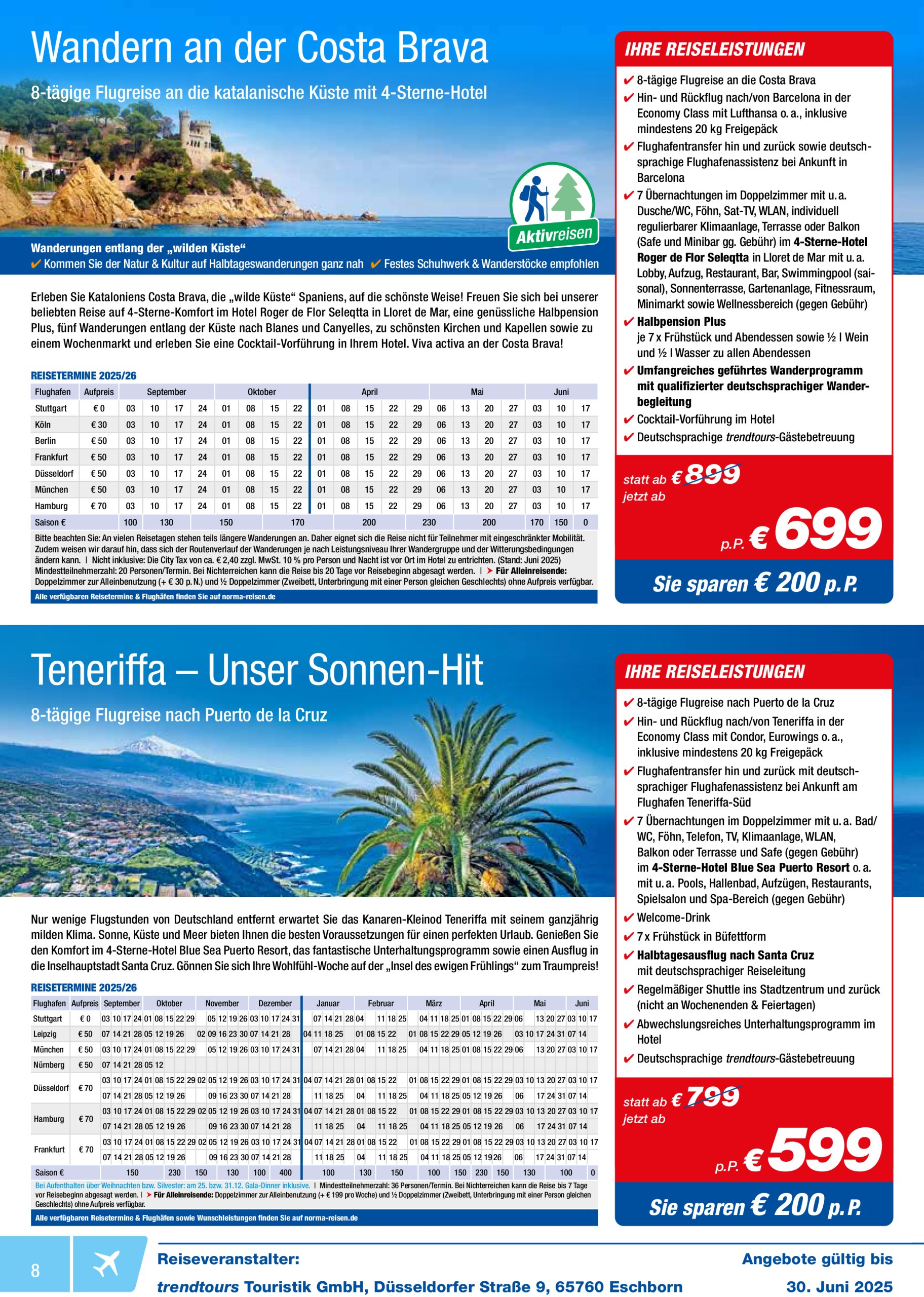 norma - Norma - Reisen-Prospekt gültig vom 01.06. bis 30.06. - page: 8
