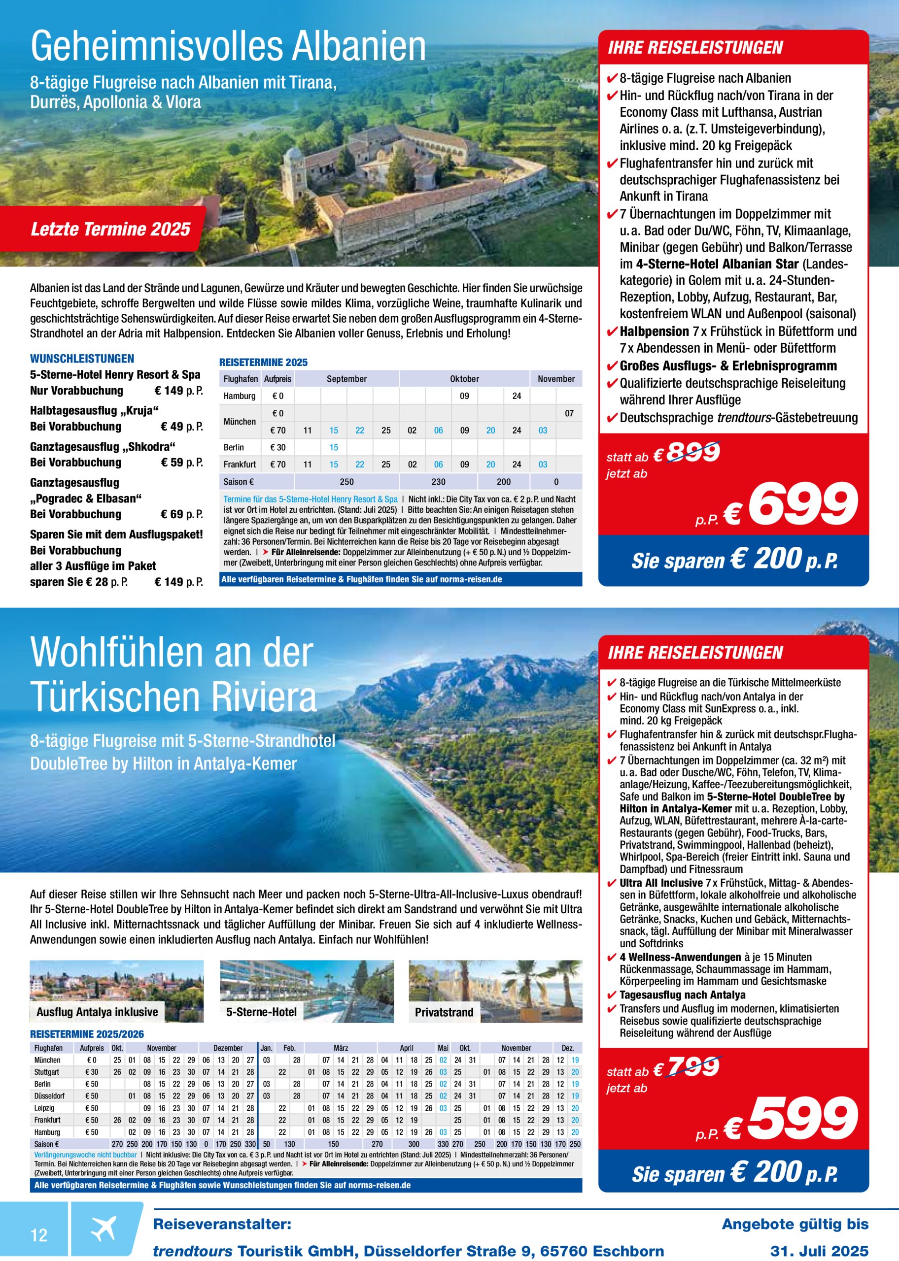 norma - Norma - Reisen-Prospekt gültig vom 01.07. bis 31.07. - page: 12