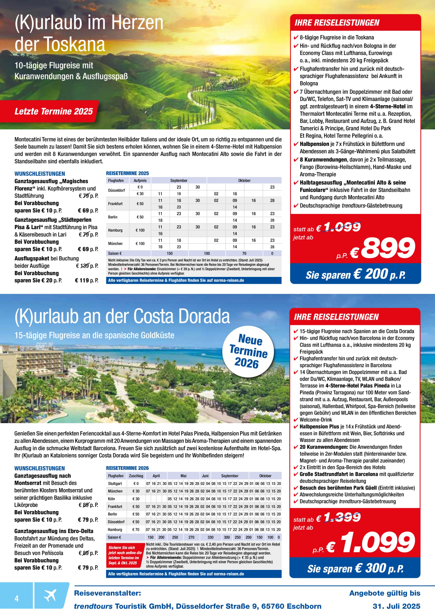 norma - Norma - Reisen-Prospekt gültig vom 01.07. bis 31.07. - page: 4