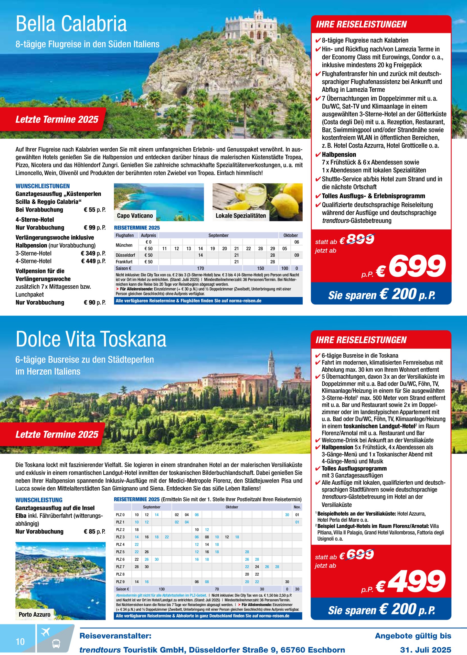 norma - Norma - Reisen-Prospekt gültig vom 01.07. bis 31.07. - page: 10