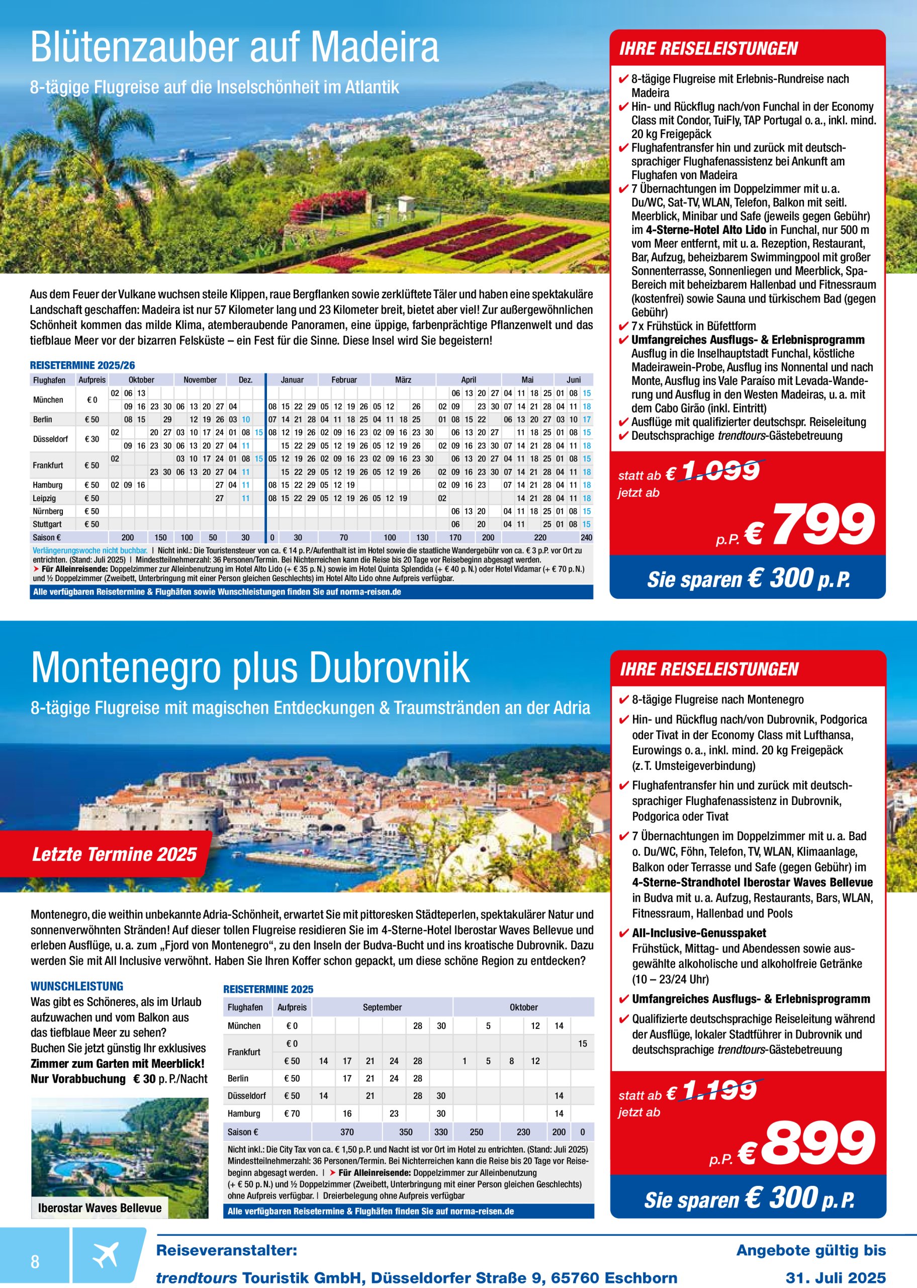 norma - Norma - Reisen-Prospekt gültig vom 01.07. bis 31.07. - page: 8