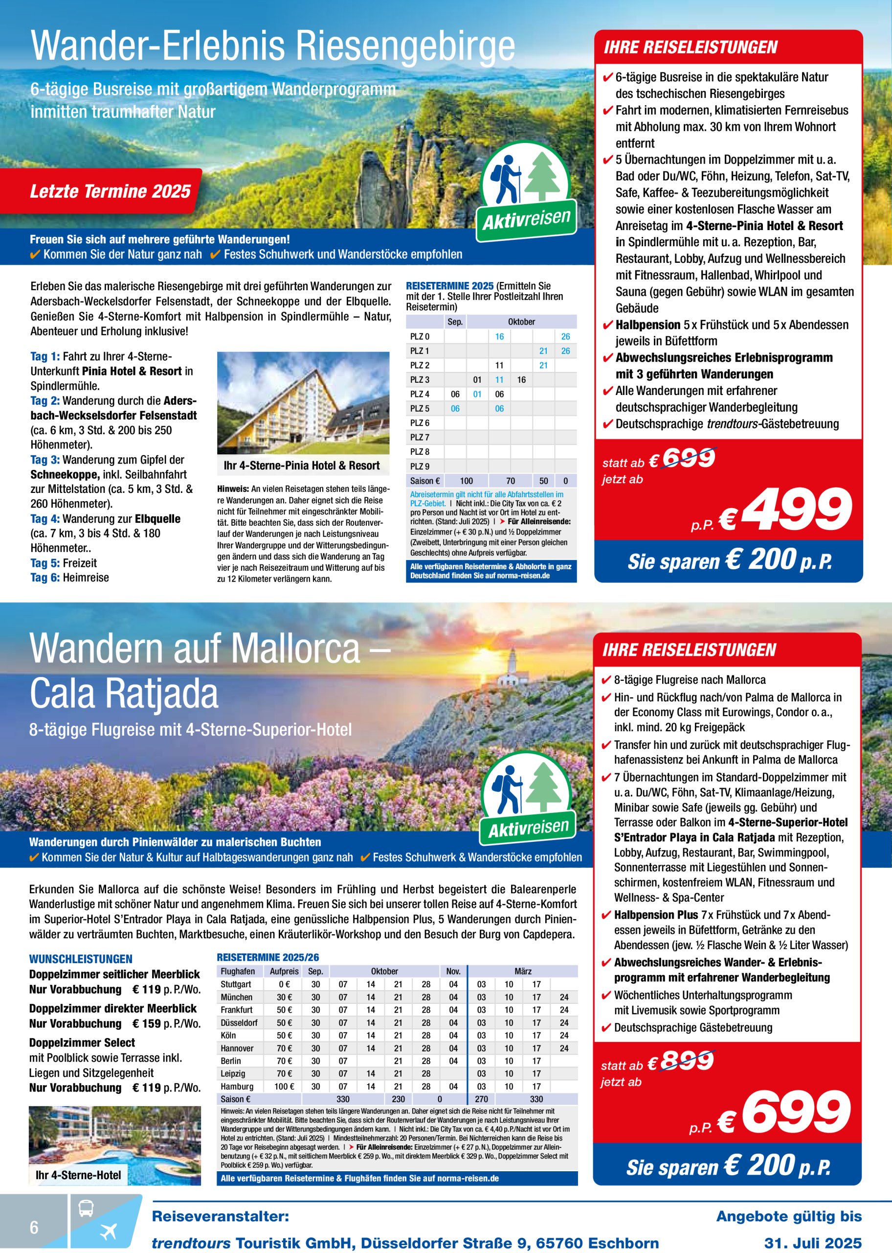 norma - Norma - Reisen-Prospekt gültig vom 01.07. bis 31.07. - page: 6
