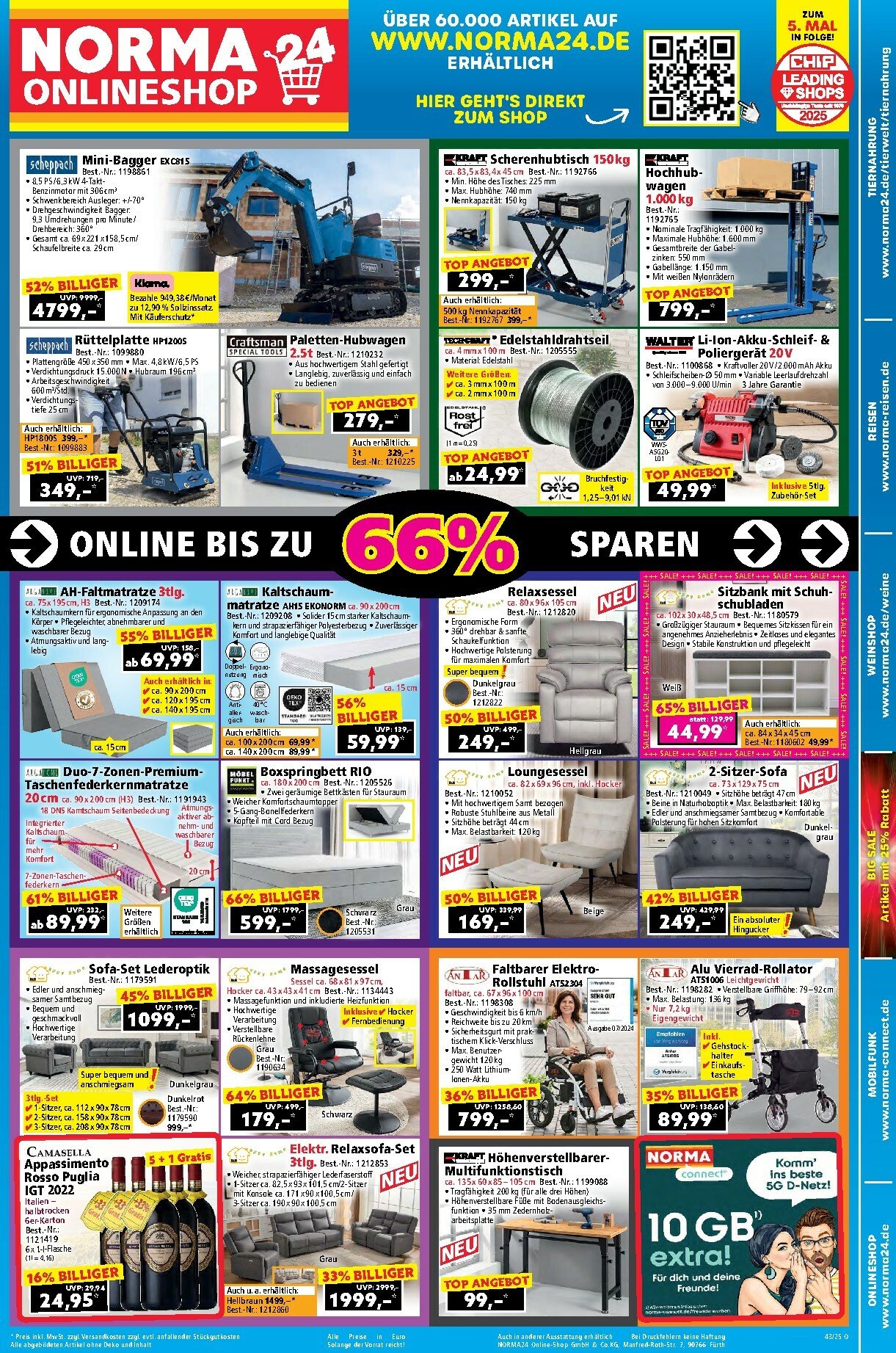 norma - Norma24 - Onlineshop-Prospekt gültig vom 20.10. bis 26.10.