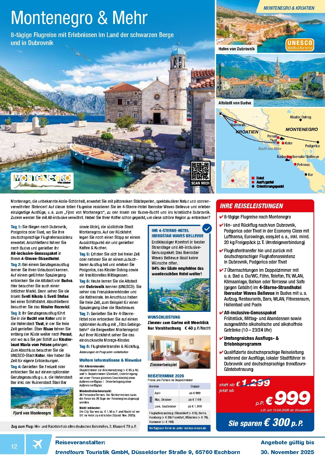norma - Norma - Reisen-Prospekt gültig vom 01.11. bis 30.11. - page: 12