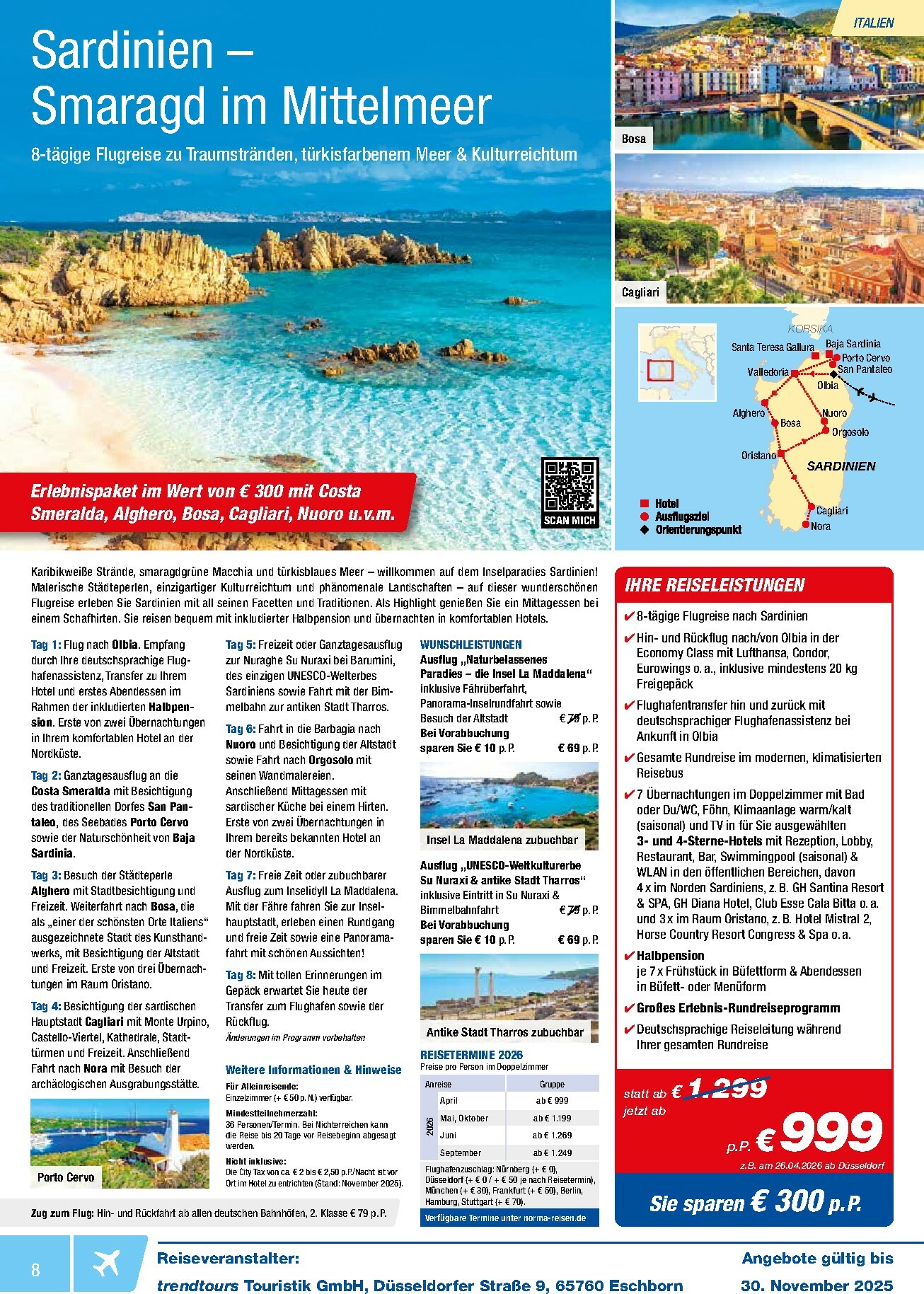 norma - Norma - Reisen-Prospekt gültig vom 01.11. bis 30.11. - page: 8