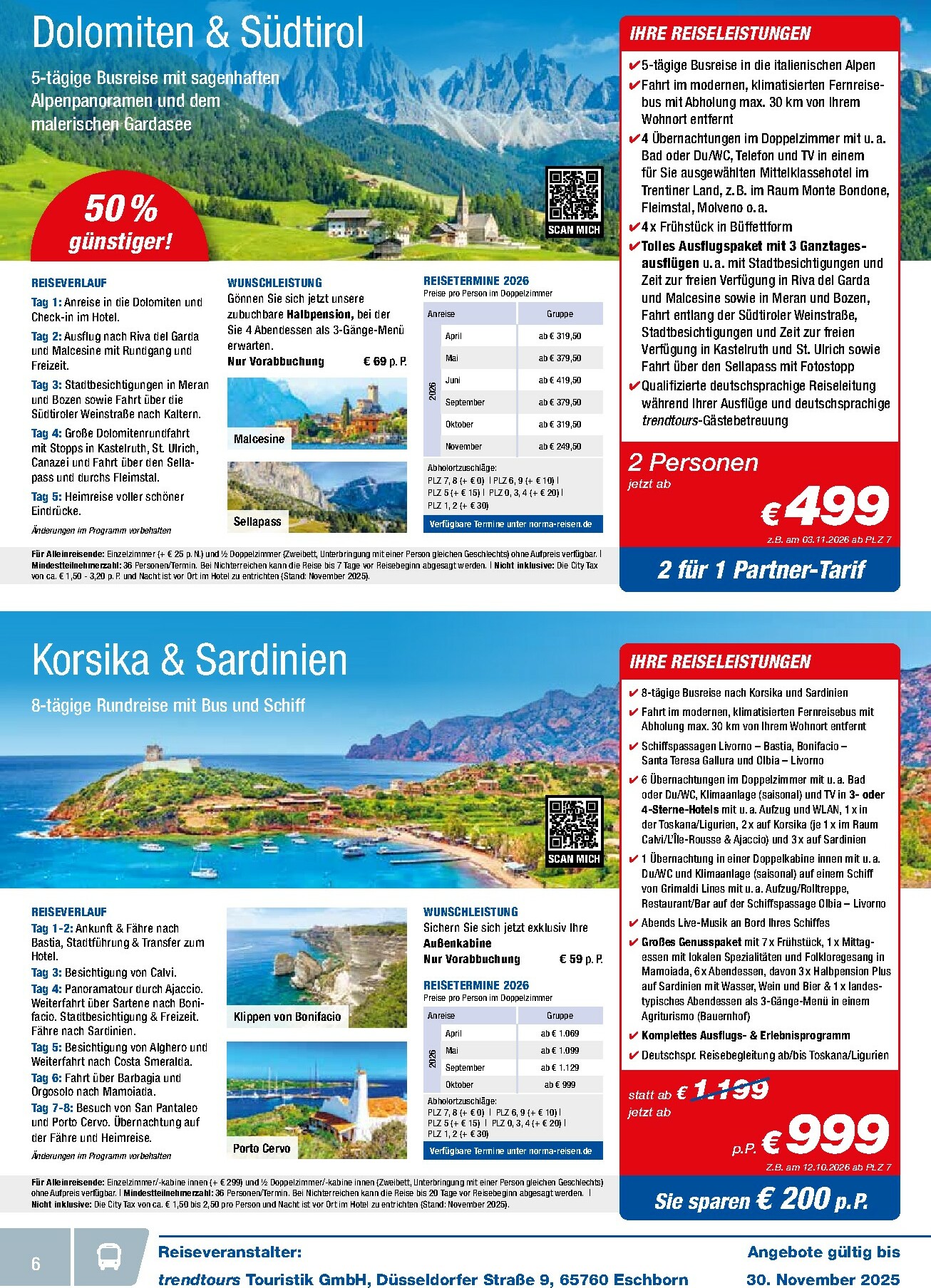 norma - Norma - Reisen-Prospekt gültig vom 01.11. bis 30.11. - page: 6