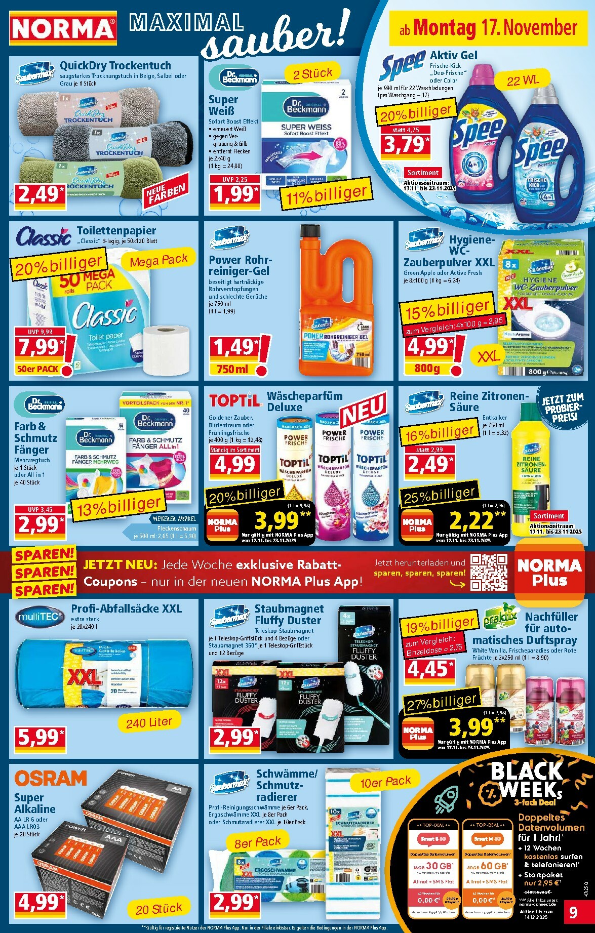 norma - Norma - Black Friday-Prospekt gültig vom 17.11. bis 22.11. - page: 9