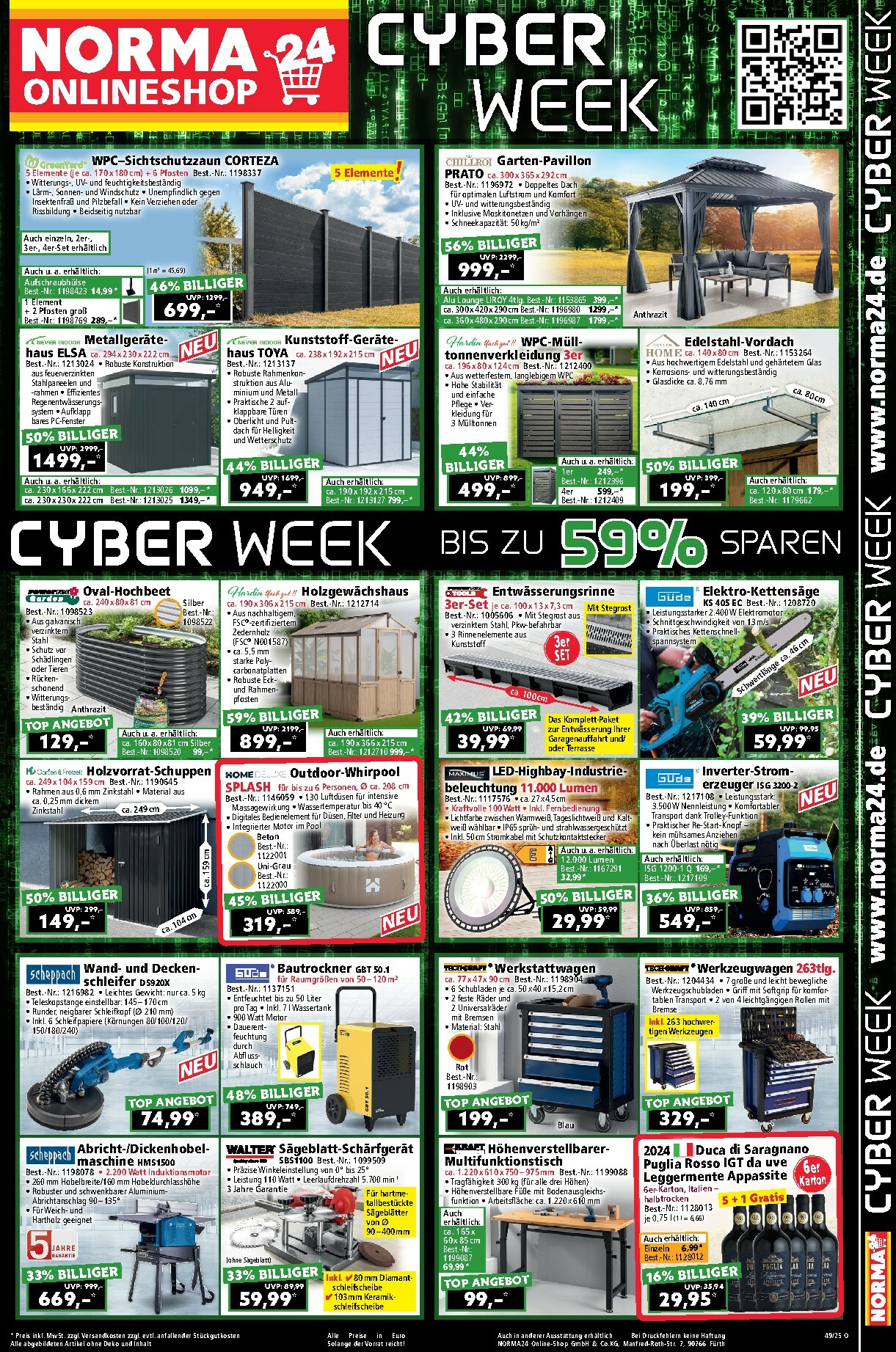 norma - Norma24 - Onlineshop Cyber Week-Prospekt gültig vom 01.12. bis 07.12.