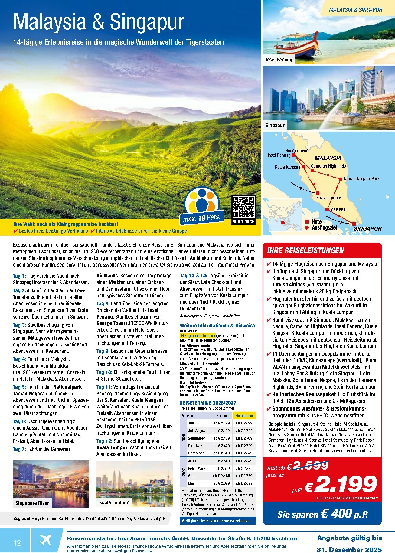 norma - Norma - Reisen-Prospekt gültig vom 01.12. bis 31.12. - page: 12