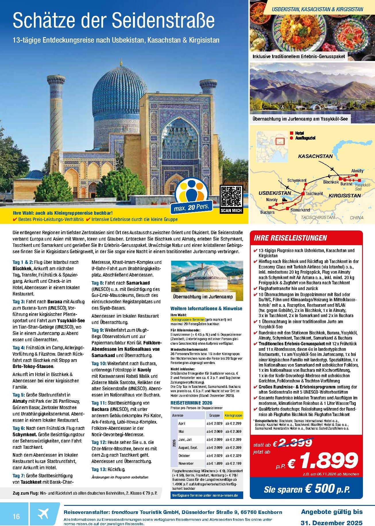 norma - Norma - Reisen-Prospekt gültig vom 01.12. bis 31.12. - page: 16