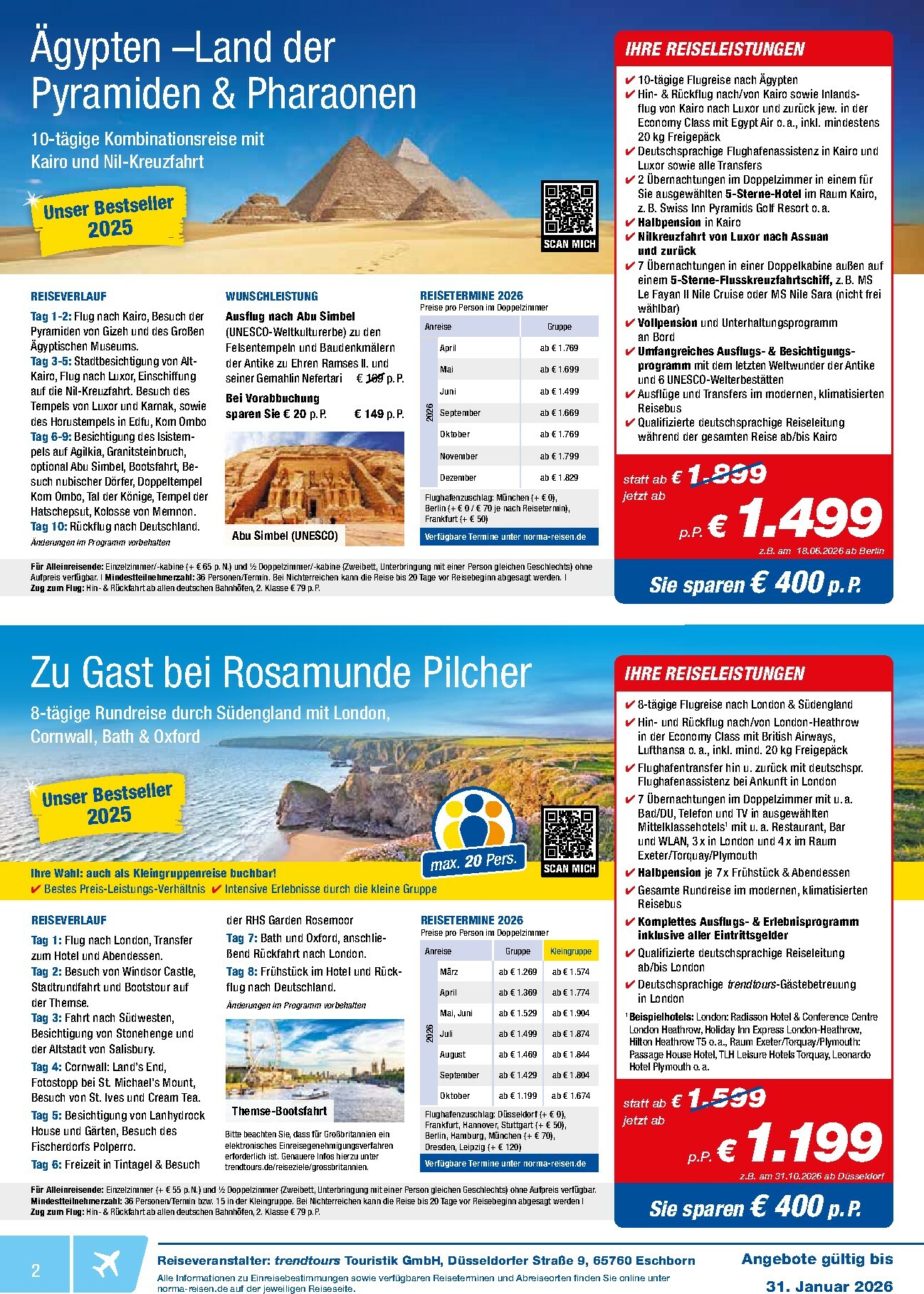 norma - Norma - Reisen-Prospekt gültig vom 01.01. bis 31.01. - page: 2