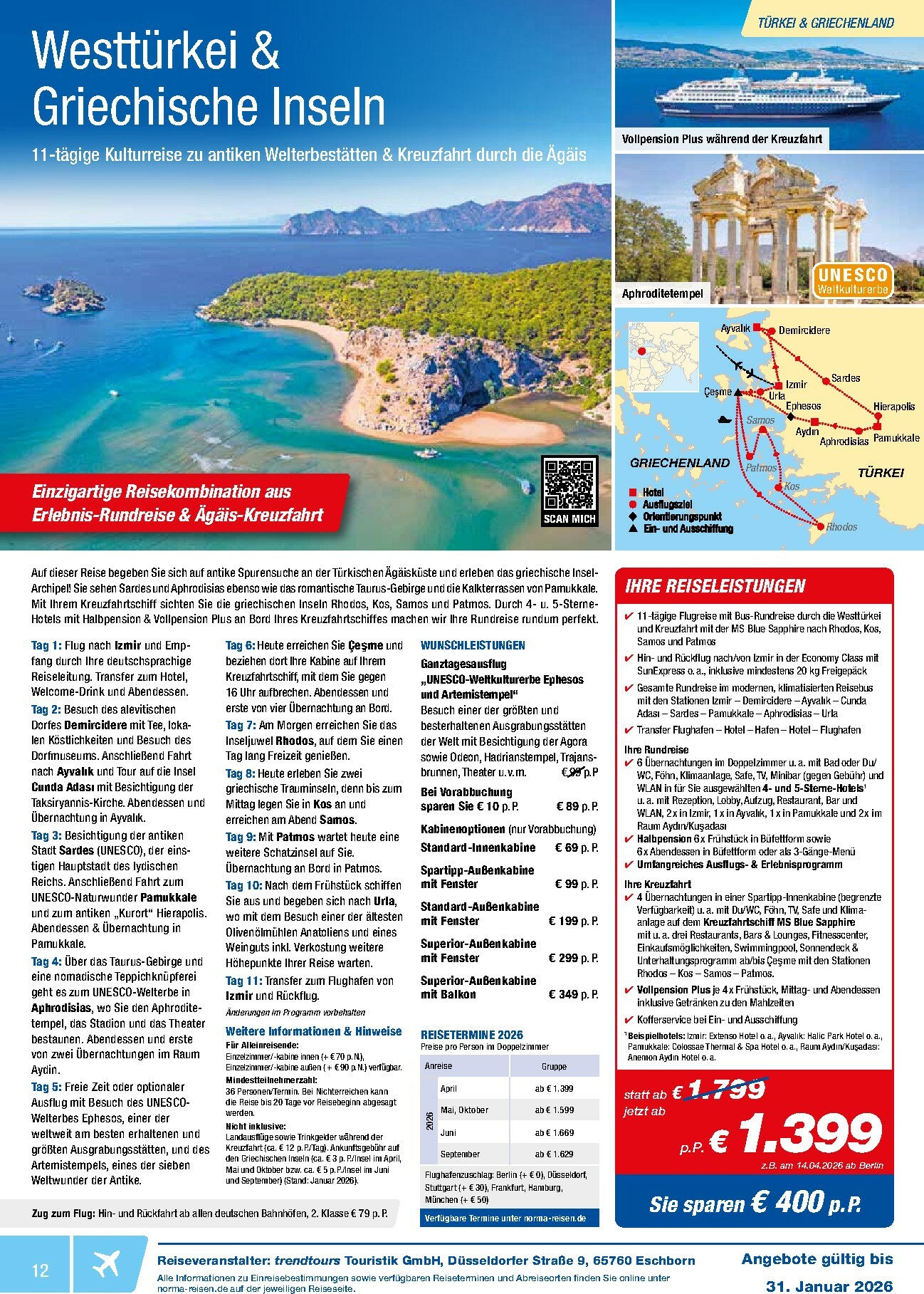 norma - Norma - Reisen-Prospekt gültig vom 01.01. bis 31.01. - page: 12