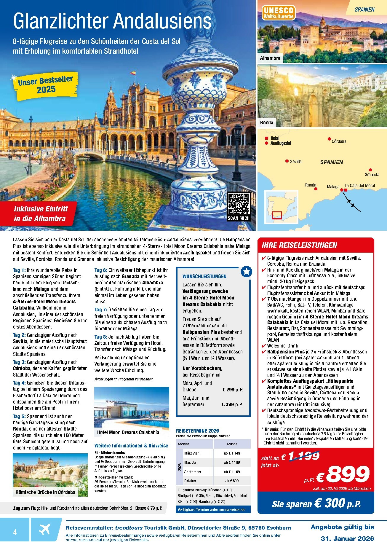 norma - Norma - Reisen-Prospekt gültig vom 01.01. bis 31.01. - page: 4