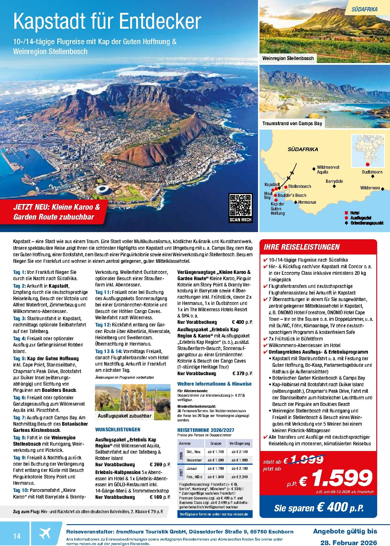 norma - Norma - Reisen-Prospekt gültig vom 01.02.2026 bis 28.02.2026 - page: 14