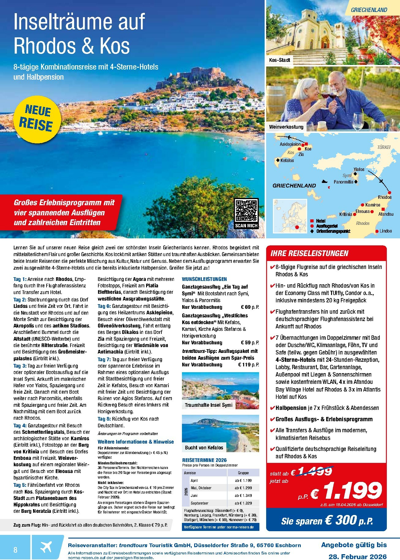 norma - Norma - Reisen-Prospekt gültig vom 01.02.2026 bis 28.02.2026 - page: 8