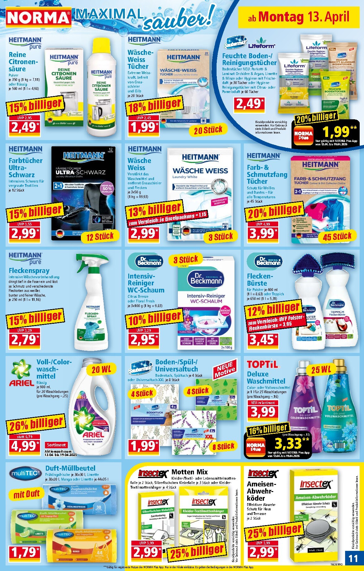 norma - Norma Prospekt nächste Woche – von Montag 13.04.2026 bis Samstag 18.04.2026 - page: 11