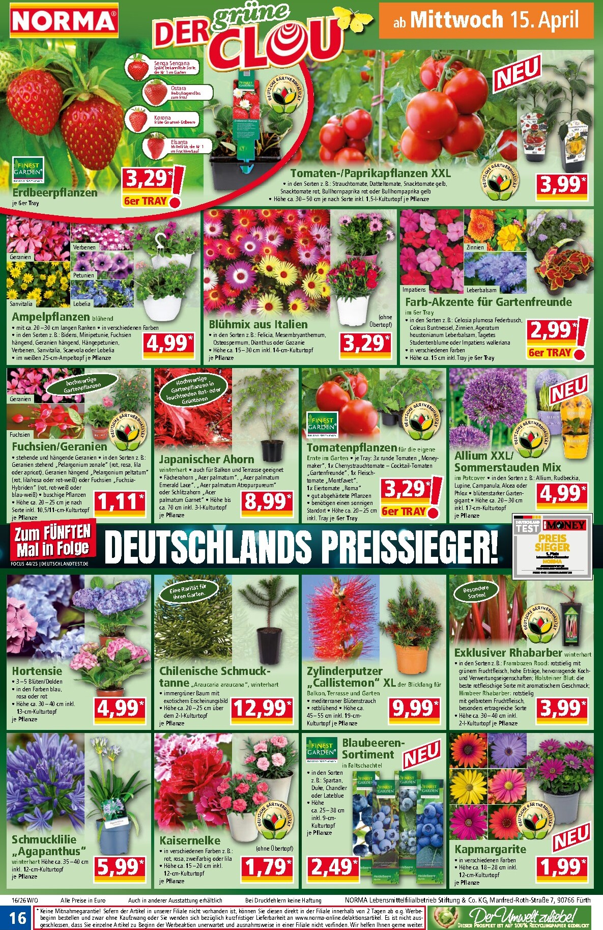 norma - Norma Prospekt nächste Woche – von Montag 13.04.2026 bis Samstag 18.04.2026 - page: 16