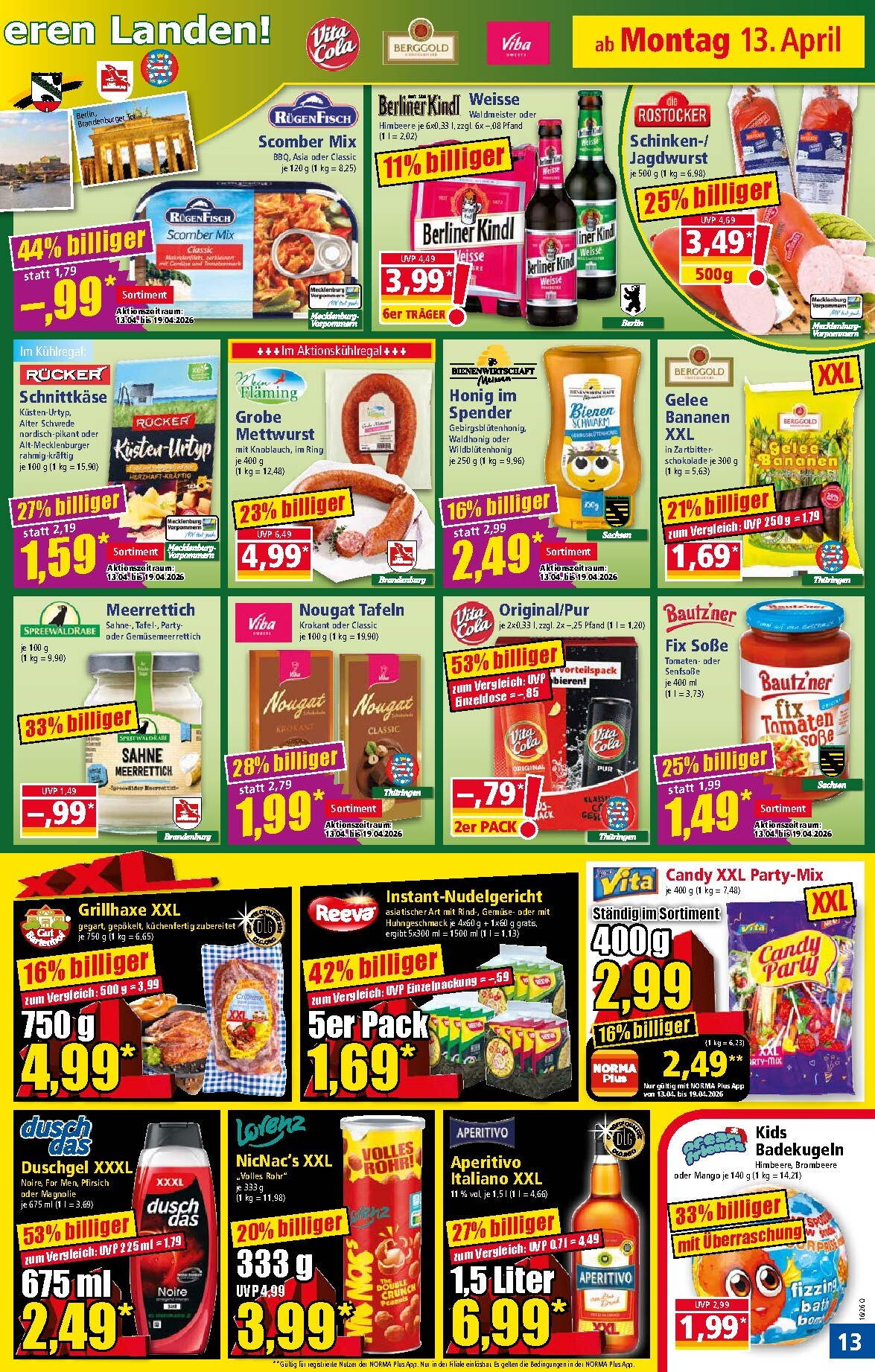 norma - Norma Prospekt nächste Woche – von Montag 13.04.2026 bis Samstag 18.04.2026 - page: 13