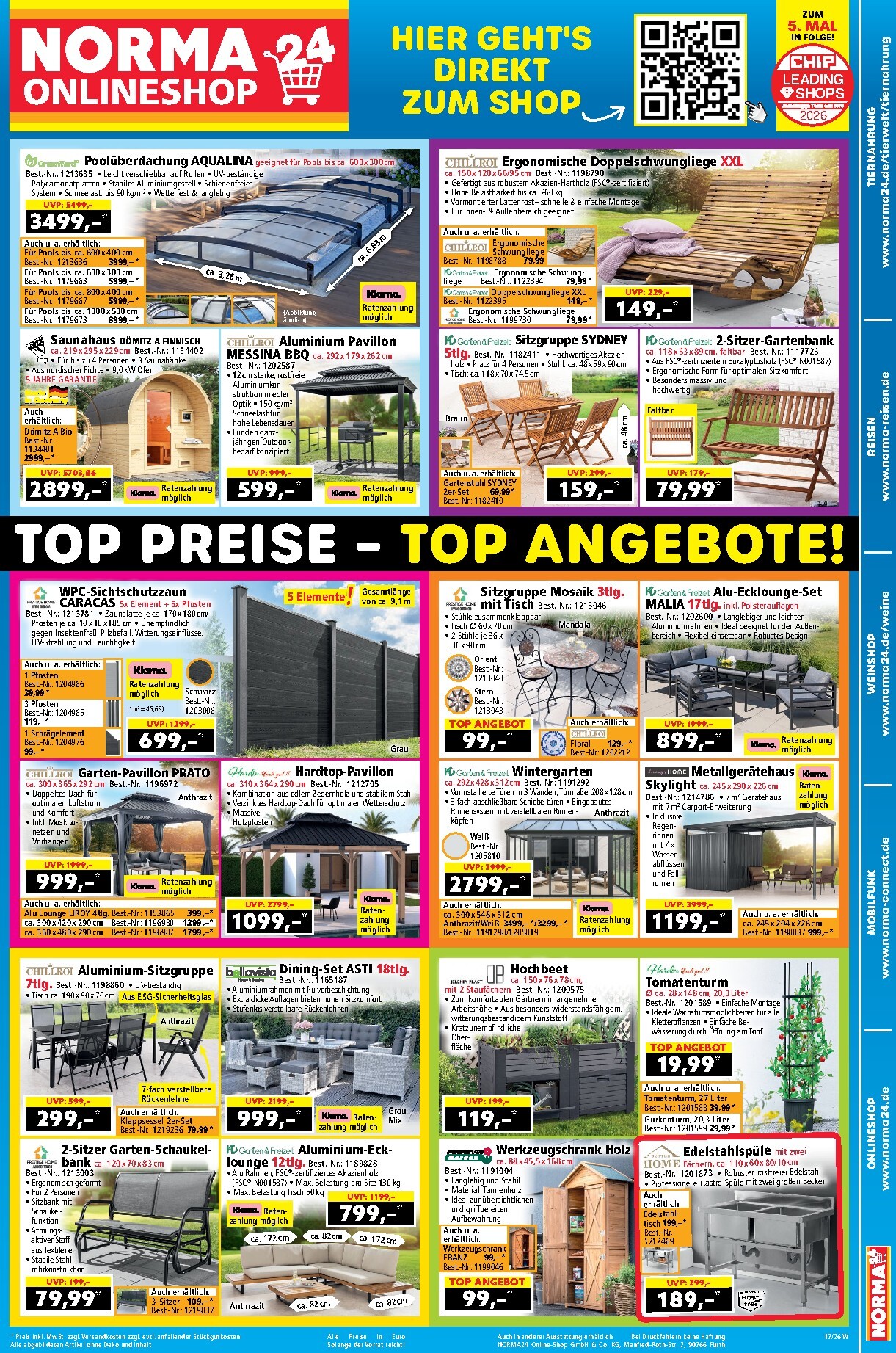 norma - Norma24 - Onlineshop Prospekt nächste Woche – von Montag 20.04.2026 bis Sonntag 26.04.2026 - page: 1