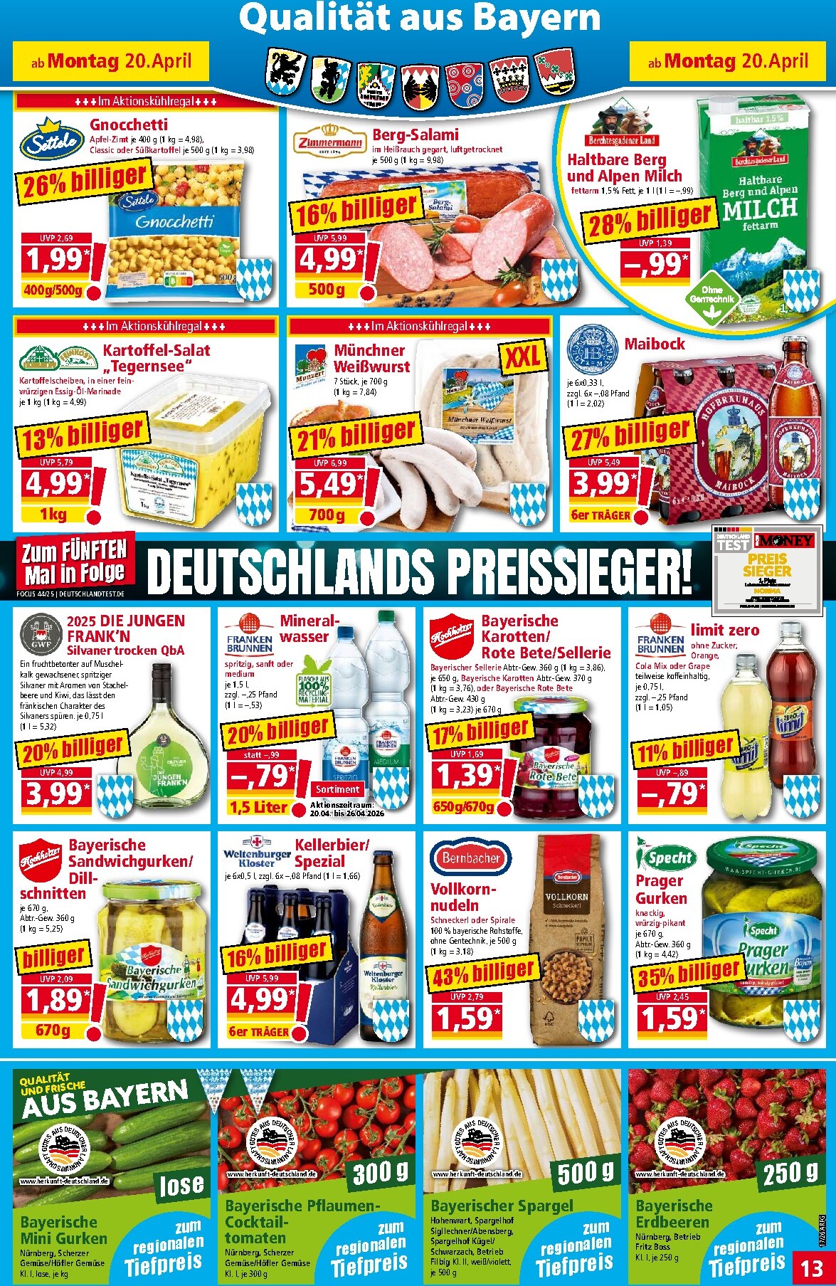 norma - Norma Prospekt nächste Woche – von Montag 20.04.2026 bis Samstag 25.04.2026 - page: 13