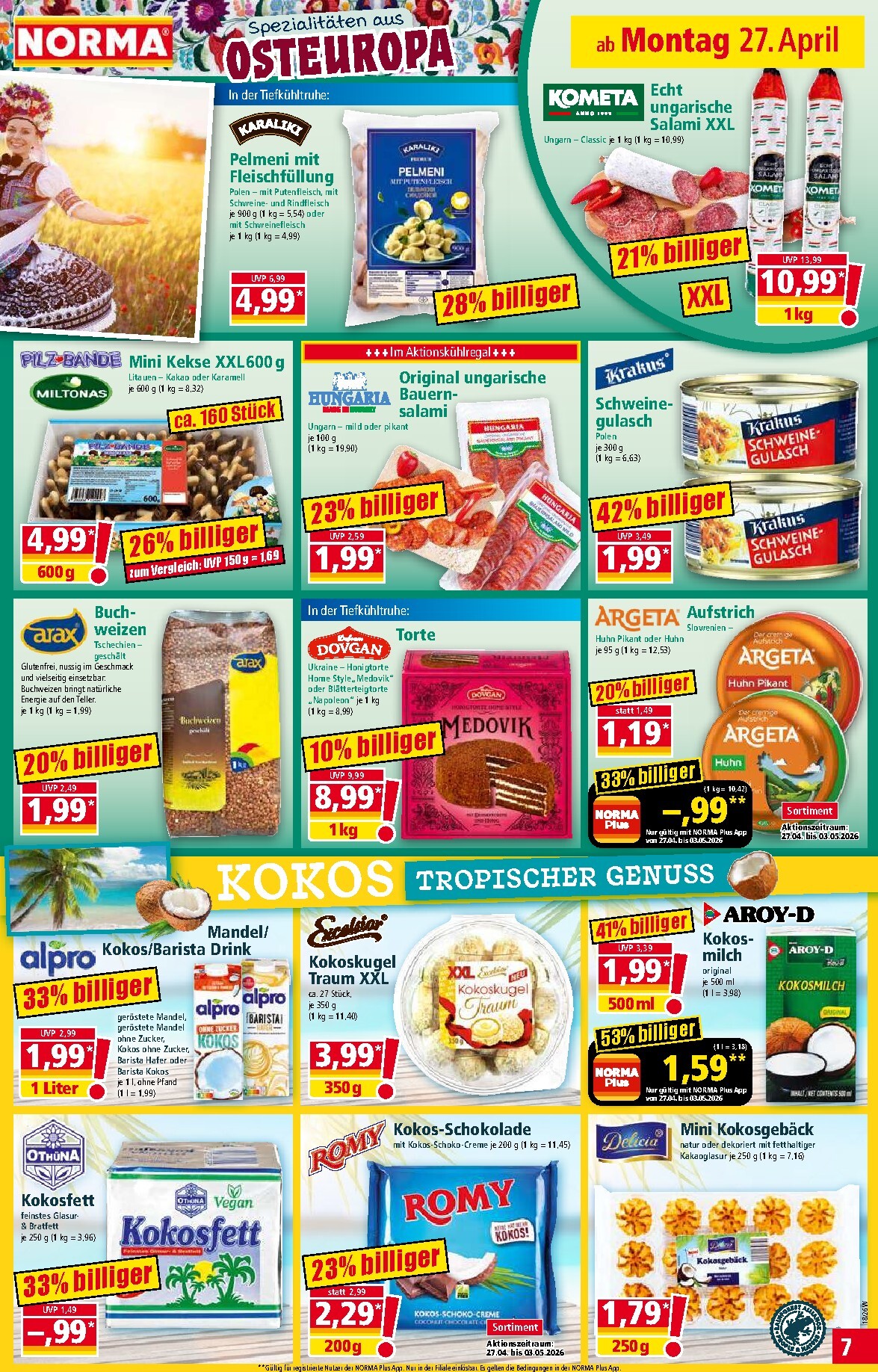 norma - Norma Prospekt nächste Woche – von Montag 27.04.2026 bis Samstag 02.05.2026 - page: 7