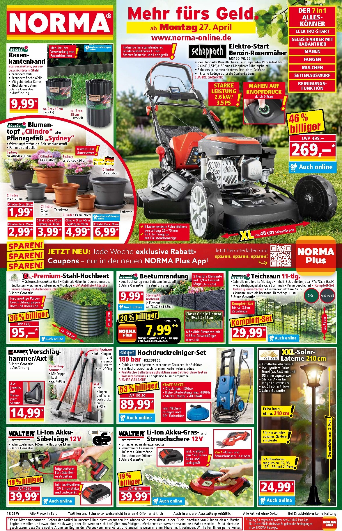 norma - Norma Prospekt nächste Woche – von Montag 27.04.2026 bis Samstag 02.05.2026