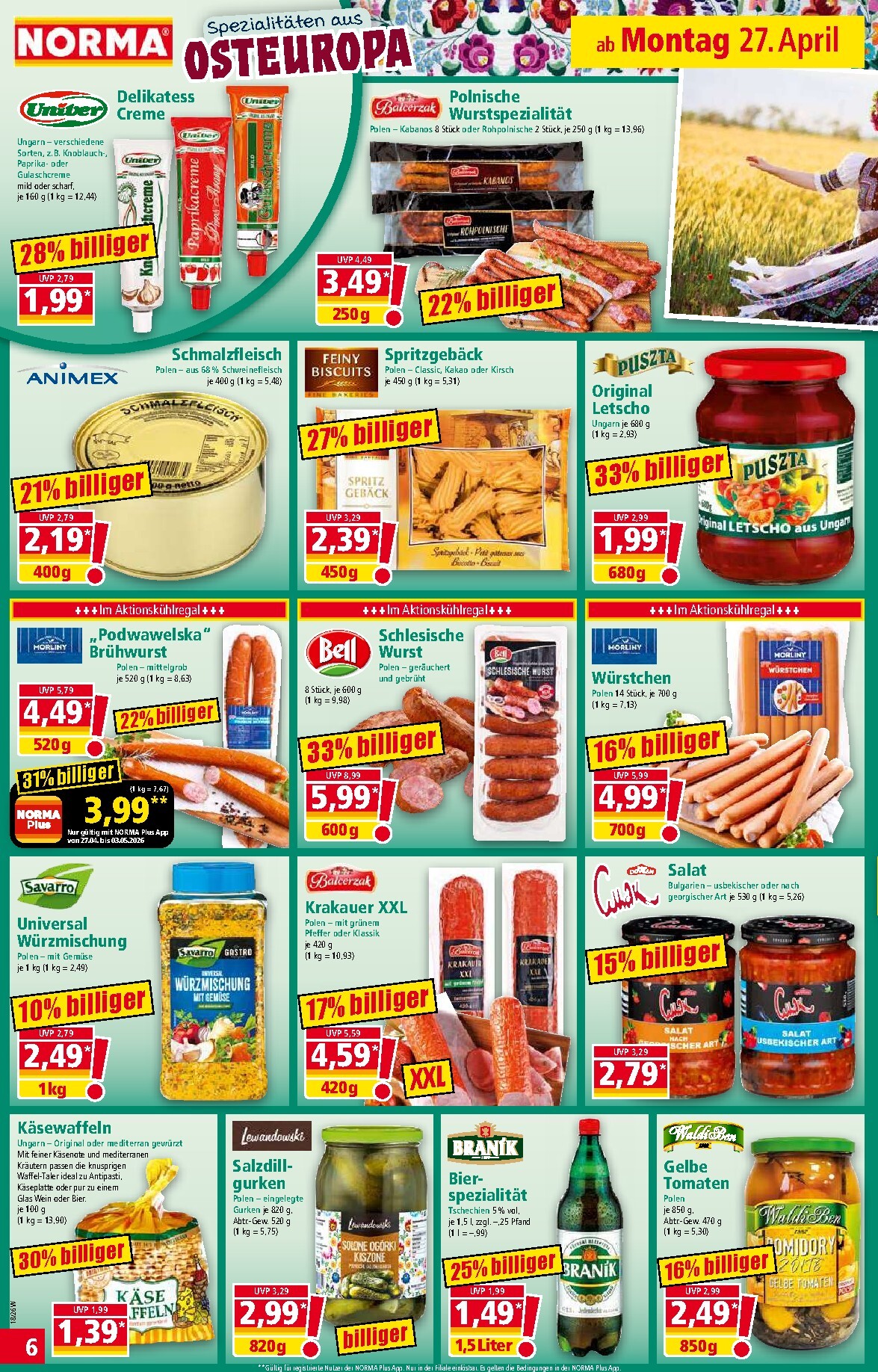 norma - Norma Prospekt nächste Woche – von Montag 27.04.2026 bis Samstag 02.05.2026 - page: 6
