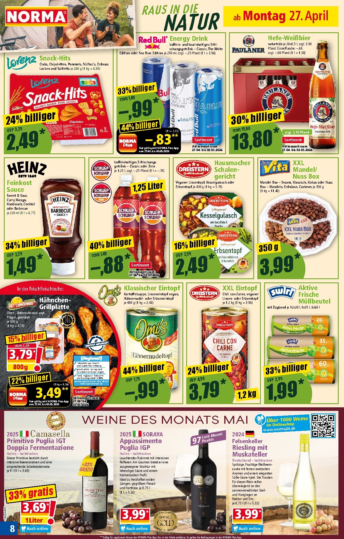 norma - Norma Prospekt nächste Woche – von Montag 27.04.2026 bis Samstag 02.05.2026 - page: 8