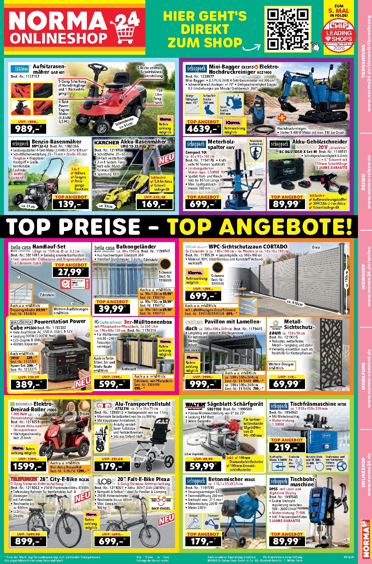 norma - Norma24 - Onlineshop Prospekt nächste Woche – von Montag 04.05.2026 bis Sonntag 10.05.2026 - page: 1