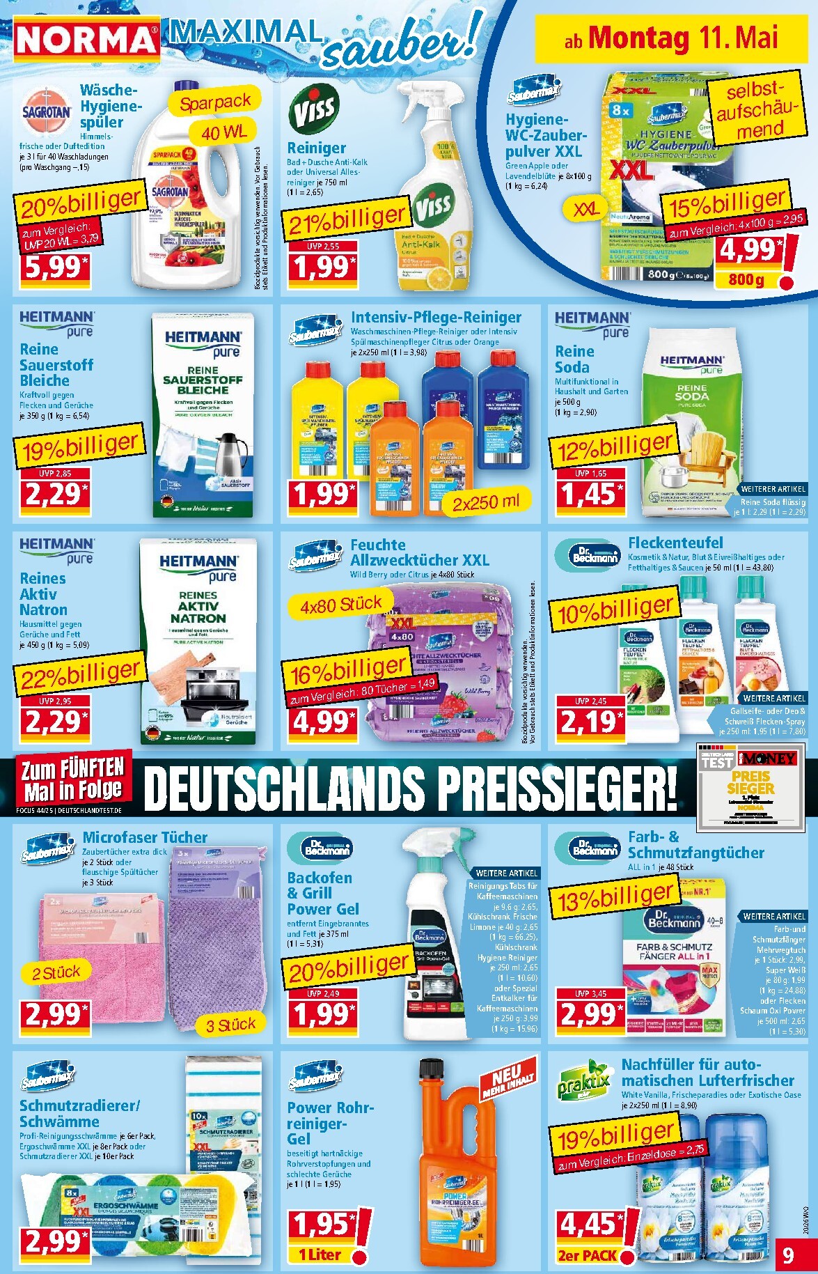 norma - Norma Prospekt nächste Woche – von Montag 11.05.2026 bis Samstag 16.05.2026 - page: 9