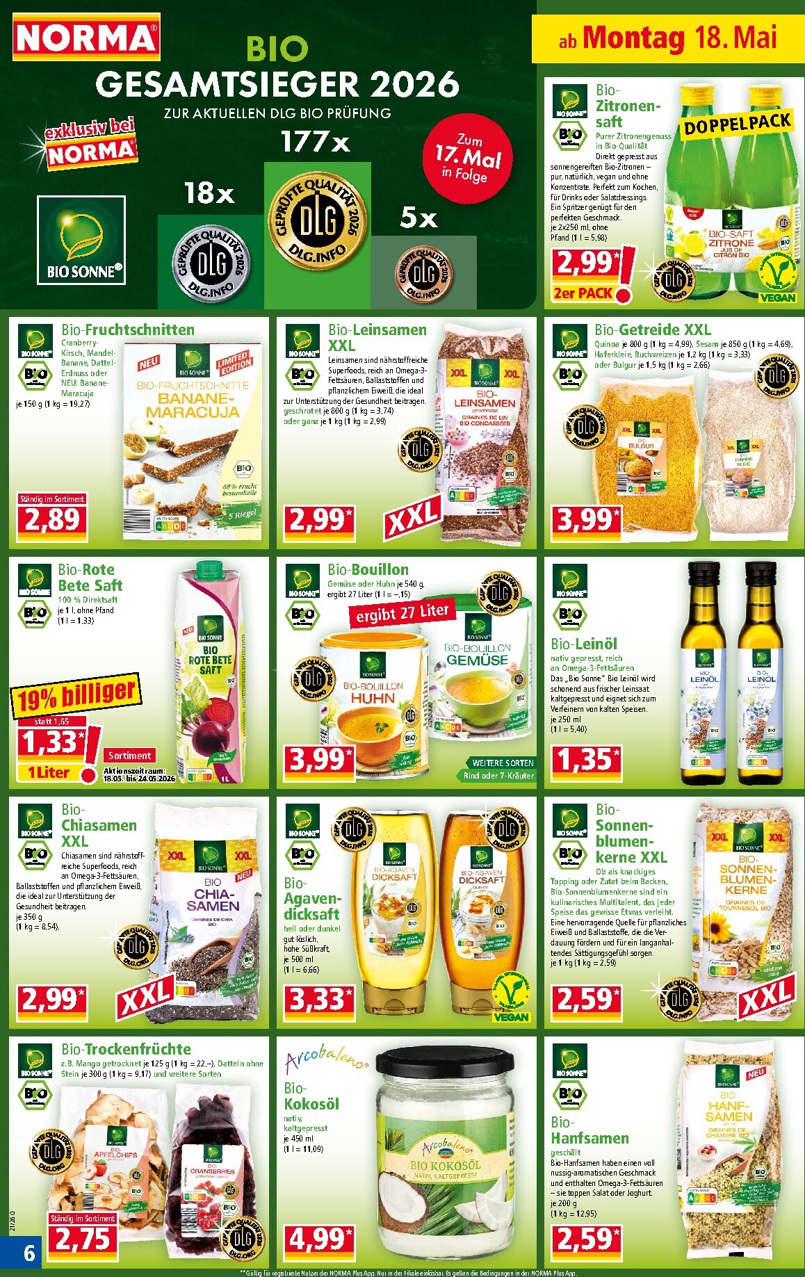 norma - Norma Prospekt nächste Woche – von Montag 18.05.2026 bis Samstag 23.05.2026 - page: 6