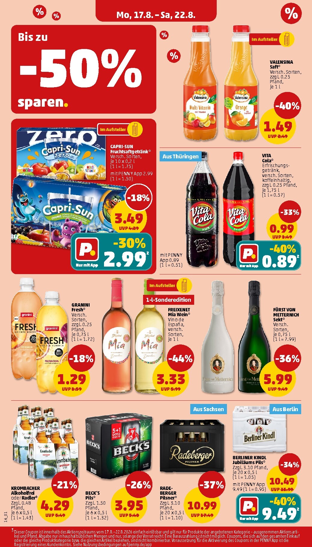 penny - PENNY Prospekt nächste Woche – von Montag 17.08.2026 bis Samstag 22.08.2026 - page: 22