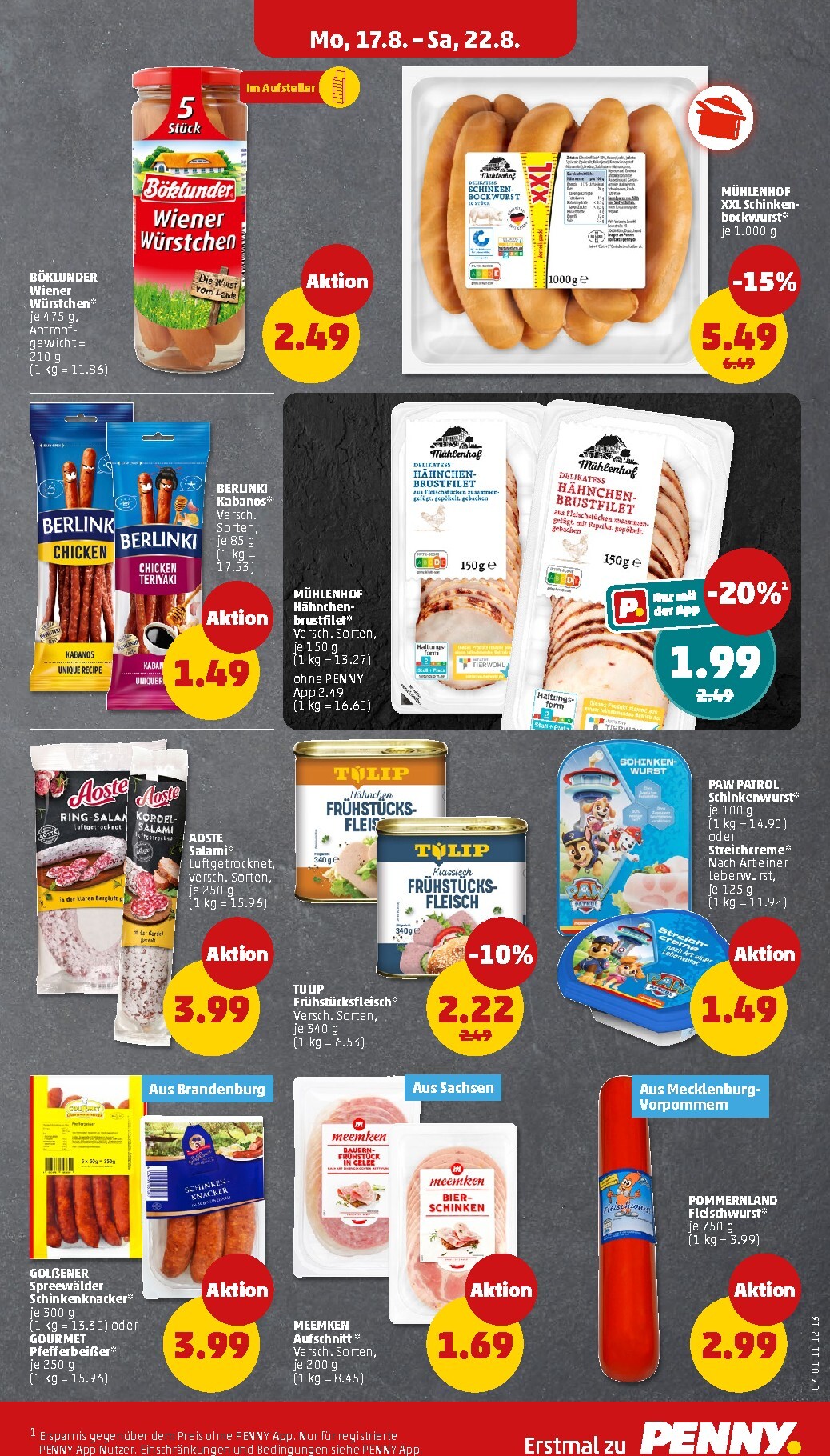 penny - PENNY Prospekt nächste Woche – von Montag 17.08.2026 bis Samstag 22.08.2026 - page: 13