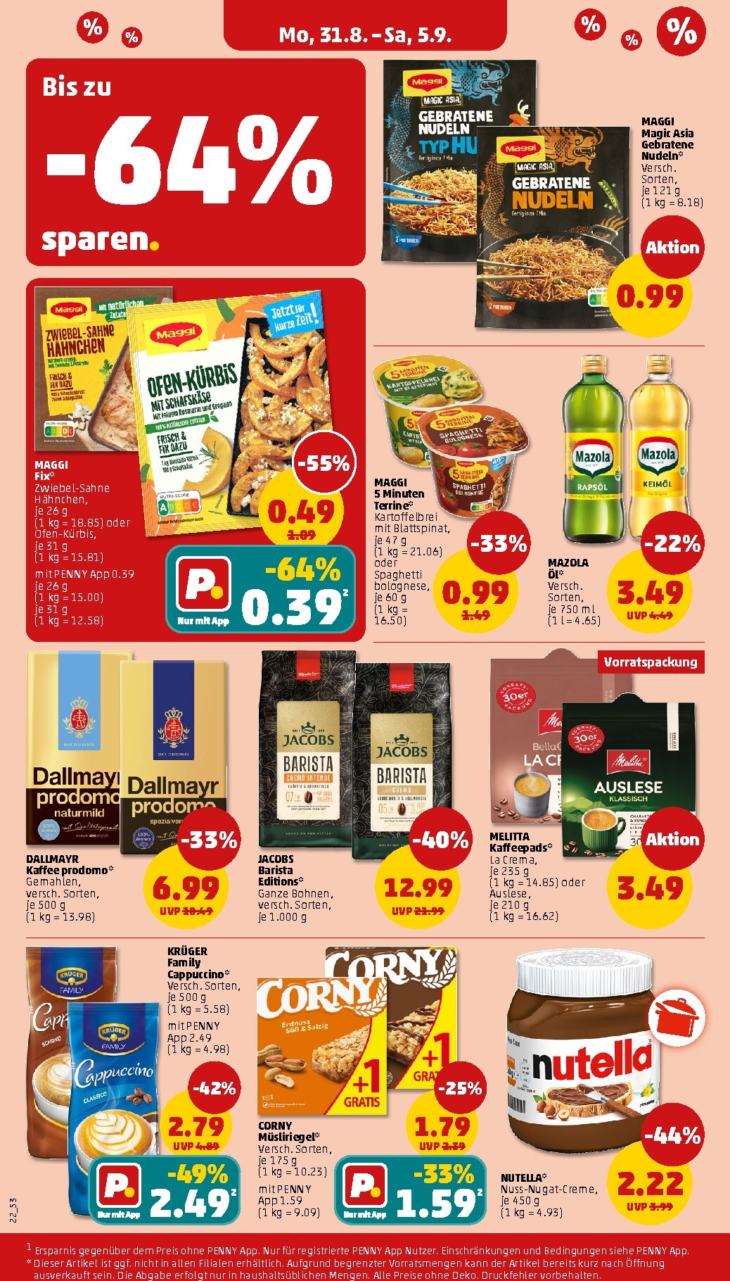 penny - PENNY Prospekt nächste Woche – von Montag 31.08.2026 bis Samstag 05.09.2026 - page: 26