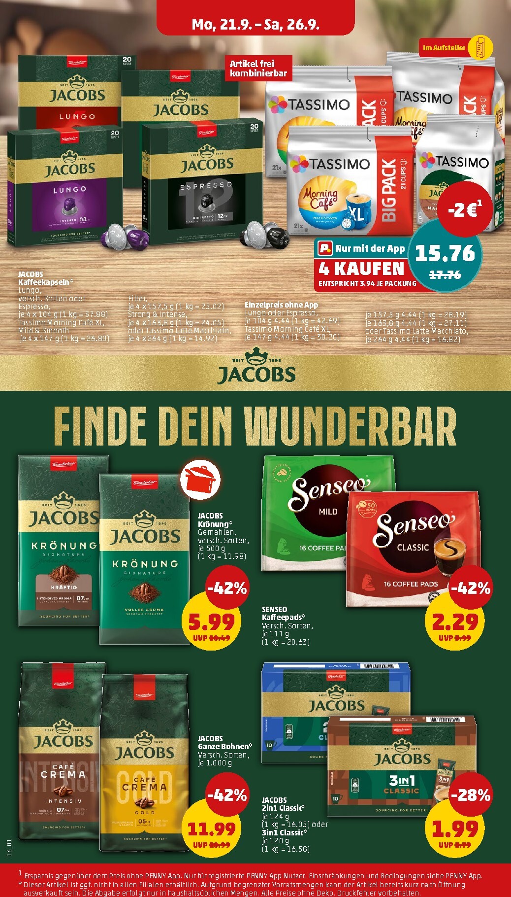 penny - PENNY Prospekt nächste Woche – von Montag 21.09.2026 bis Samstag 26.09.2026 - page: 22