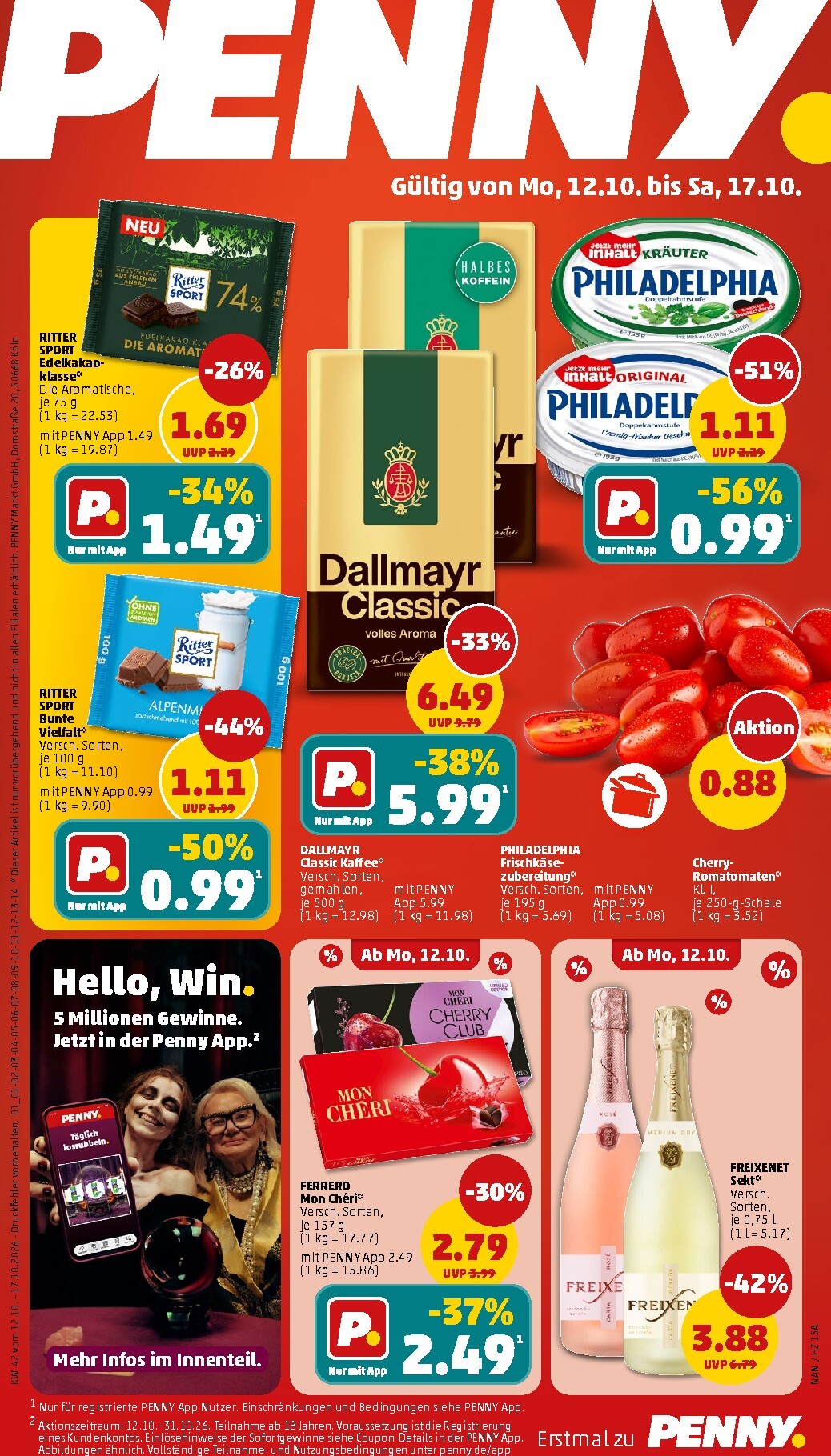 penny - PENNY Prospekt nächste Woche – von Montag 12.10.2026 bis Samstag 17.10.2026 - page: 1