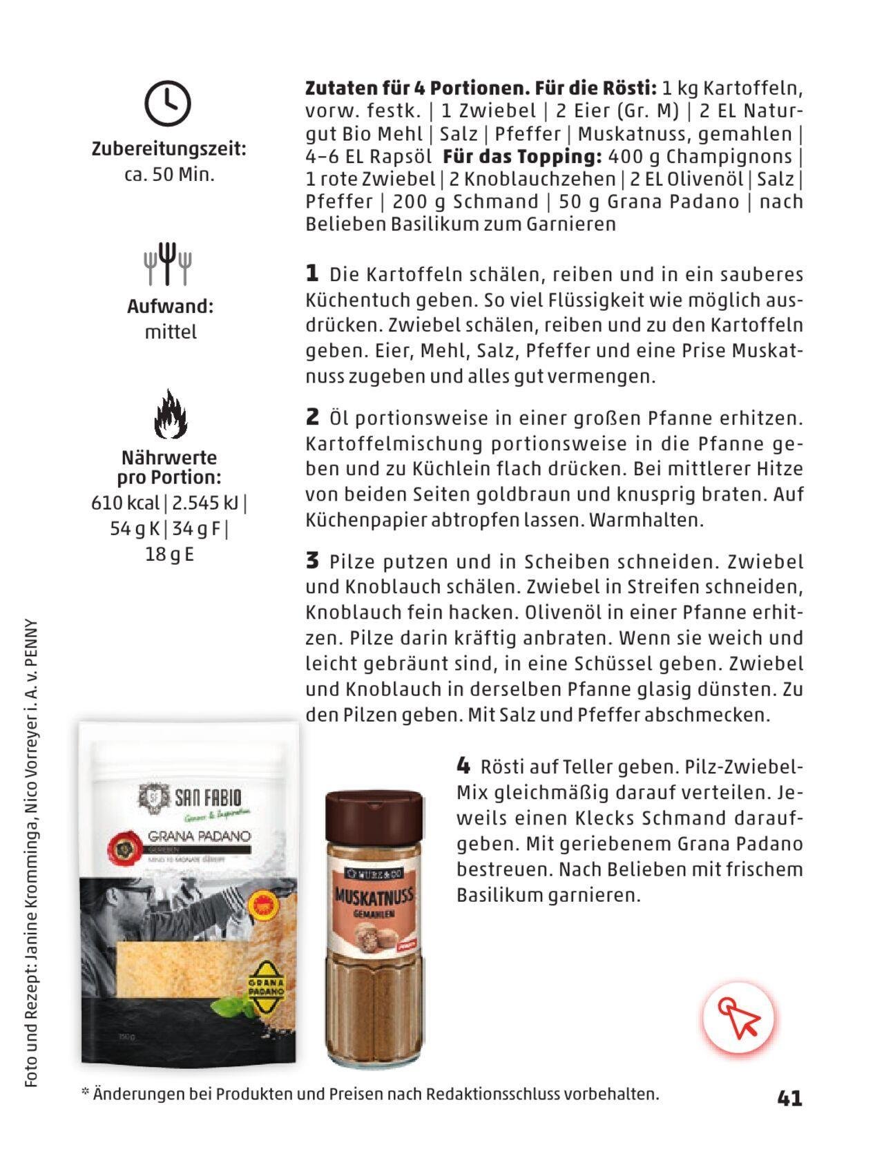 penny - Penny Rezeptheft Herbst 2024 - page: 41