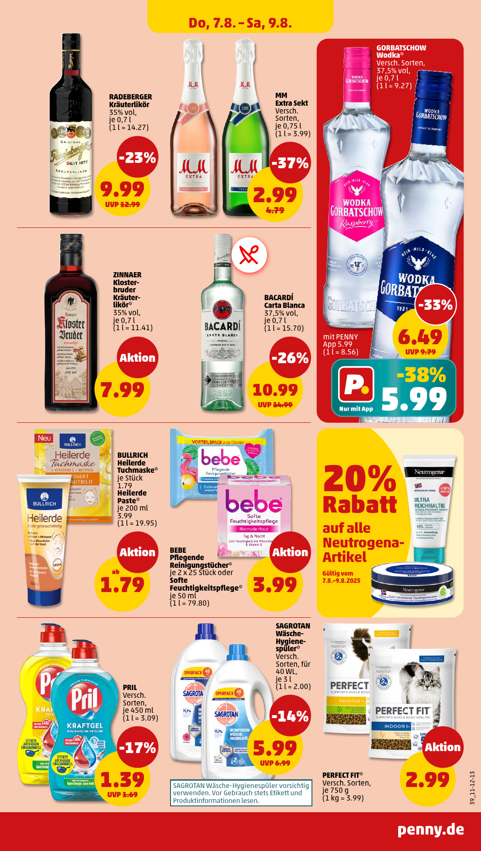 penny - PENNY-Prospekt gültig vom 04.08. bis 09.08. - page: 39 penny - PENNY-Prospekt gültig vom 04.08. bis 09.08. - page: 39
