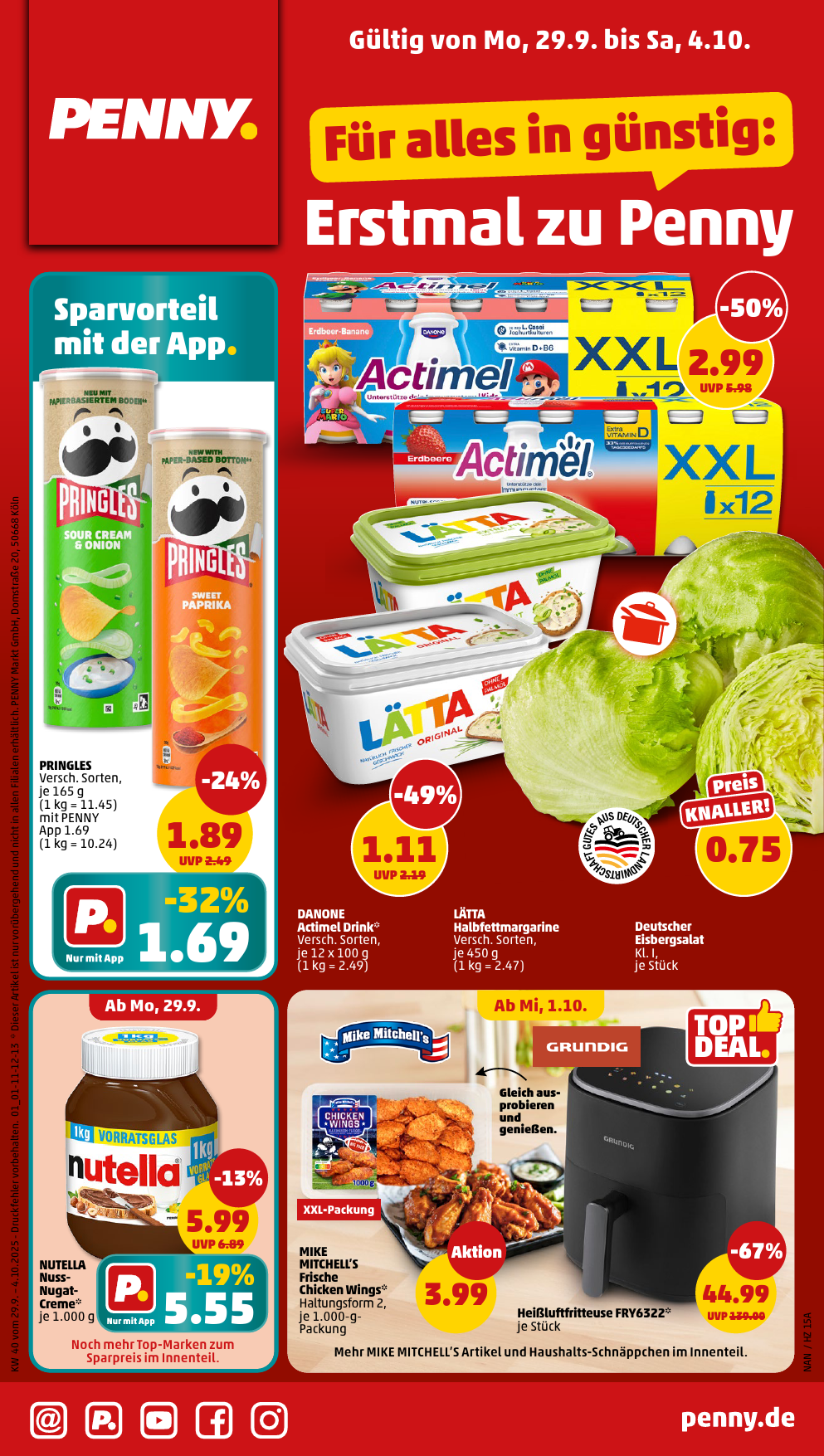 penny - PENNY-Prospekt gültig vom 29.09. bis 04.10. - page: 1 penny - PENNY-Prospekt gültig vom 29.09. bis 04.10. - page: 1